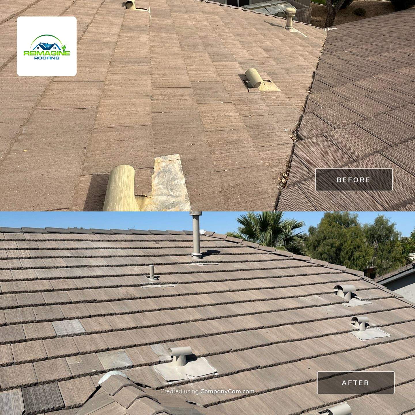 Sandstone Concrete Tile by Reimagine Roofing