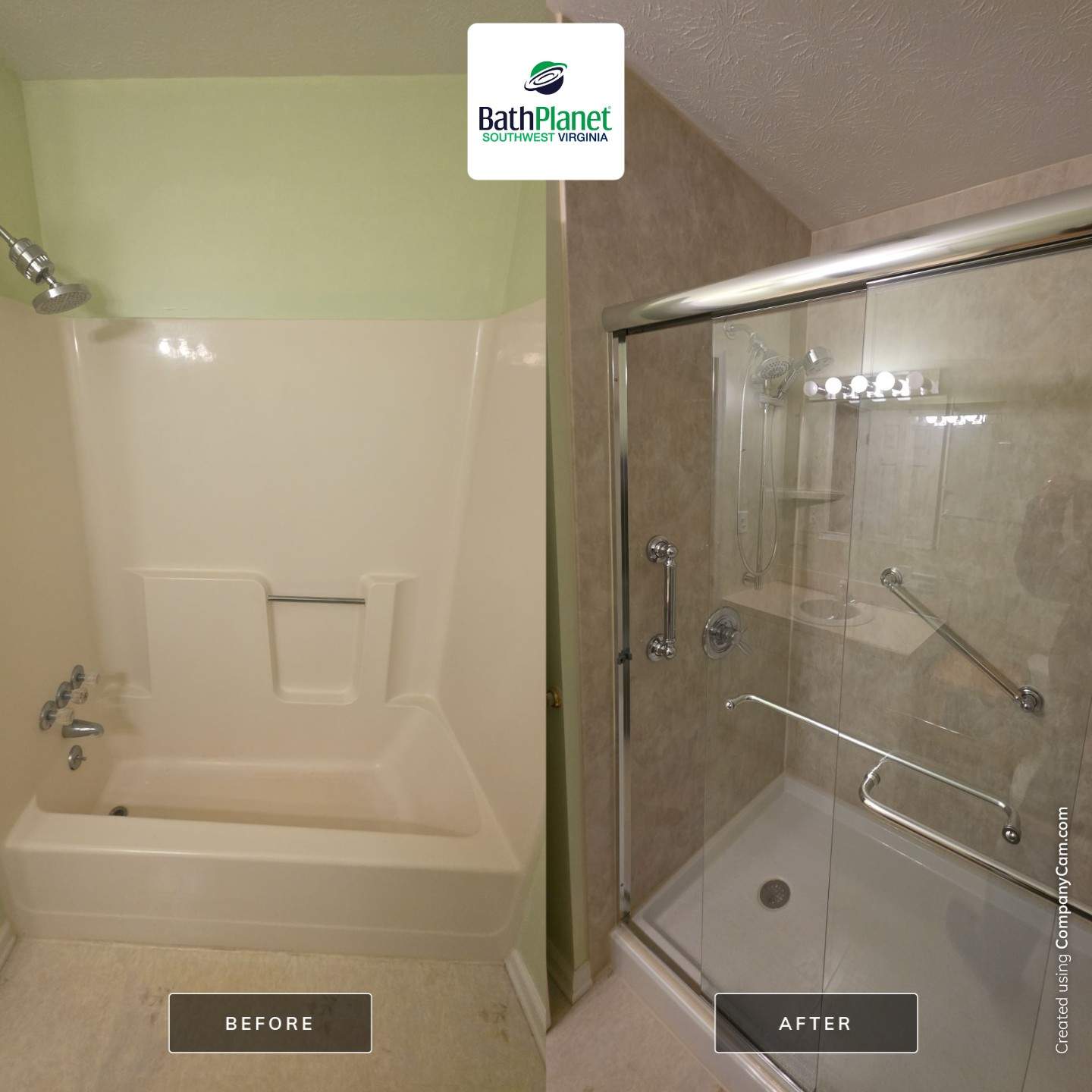 Tub to Shower by BathPlanet SW Virginia