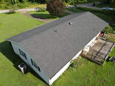 Residential Roofing Installation using GAF Timberline HDZ Charcoal