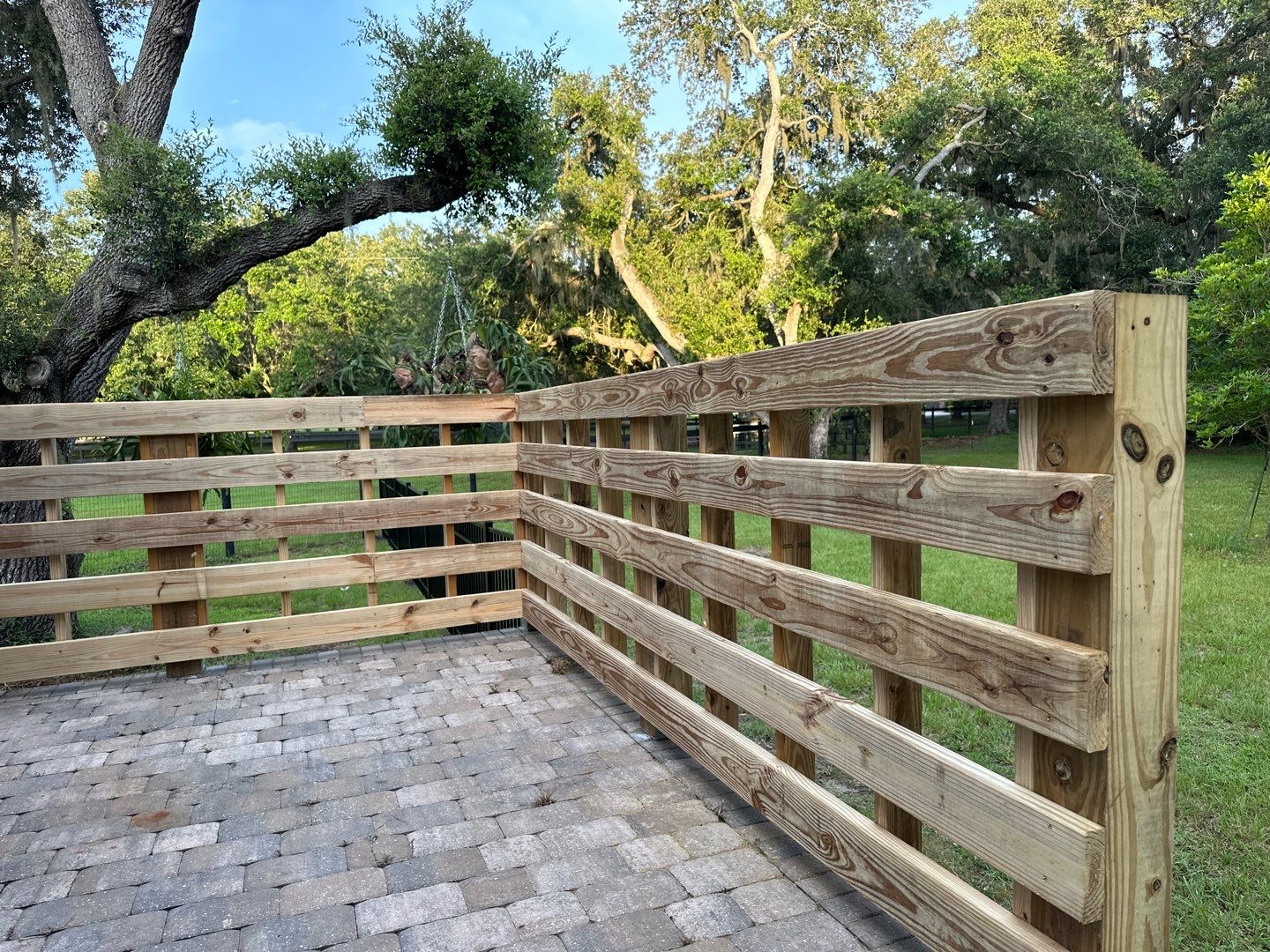 Aluminum Fence Installation using 3 Rail Aluminum Fence and 4Ft High Wood Labor by Asap fence and gates, LLC