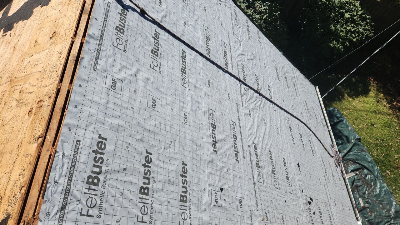 New Roof and 6 inch Gutters by Just In Time Roofing and Restoration