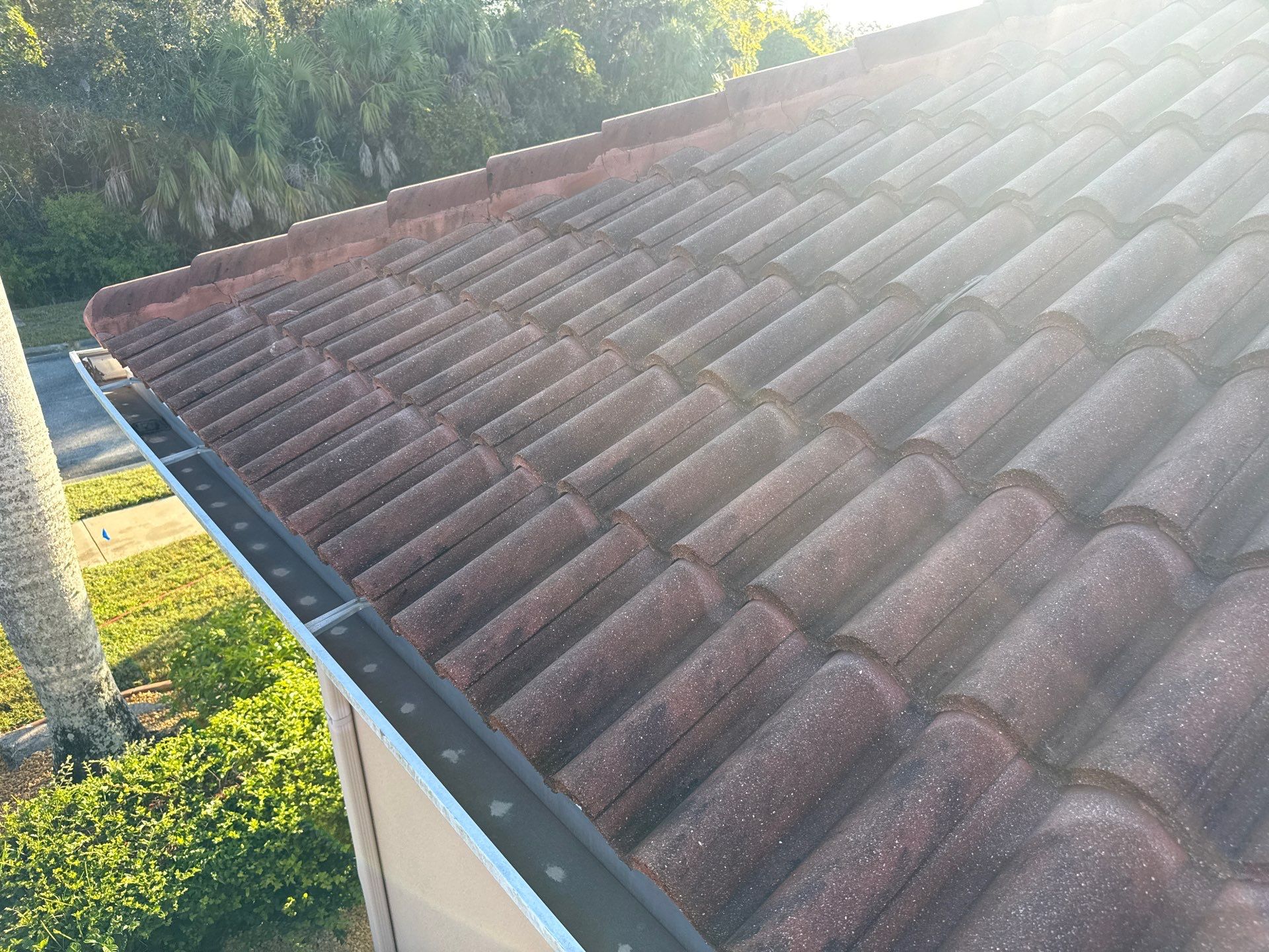 Tile Roof Cleaning & Oil Stain Removal | Tara River Place, Bradenton FL by Sunshine AquaWash