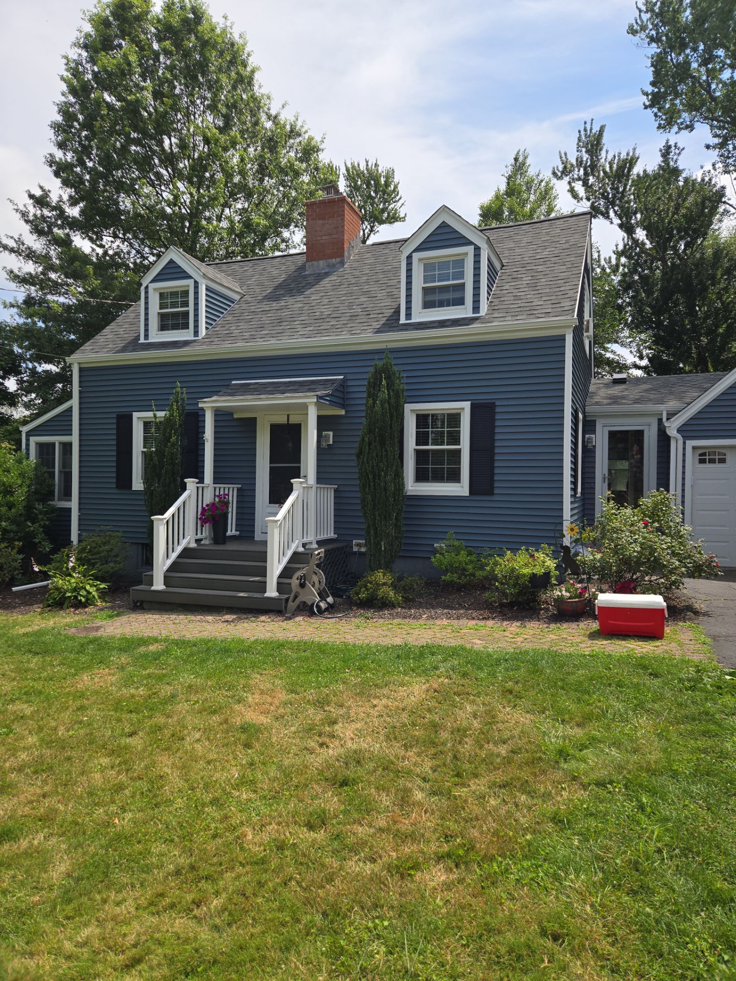 Complete Exterior Estate gray with Pacific Blue Siding by A Plus Exterior