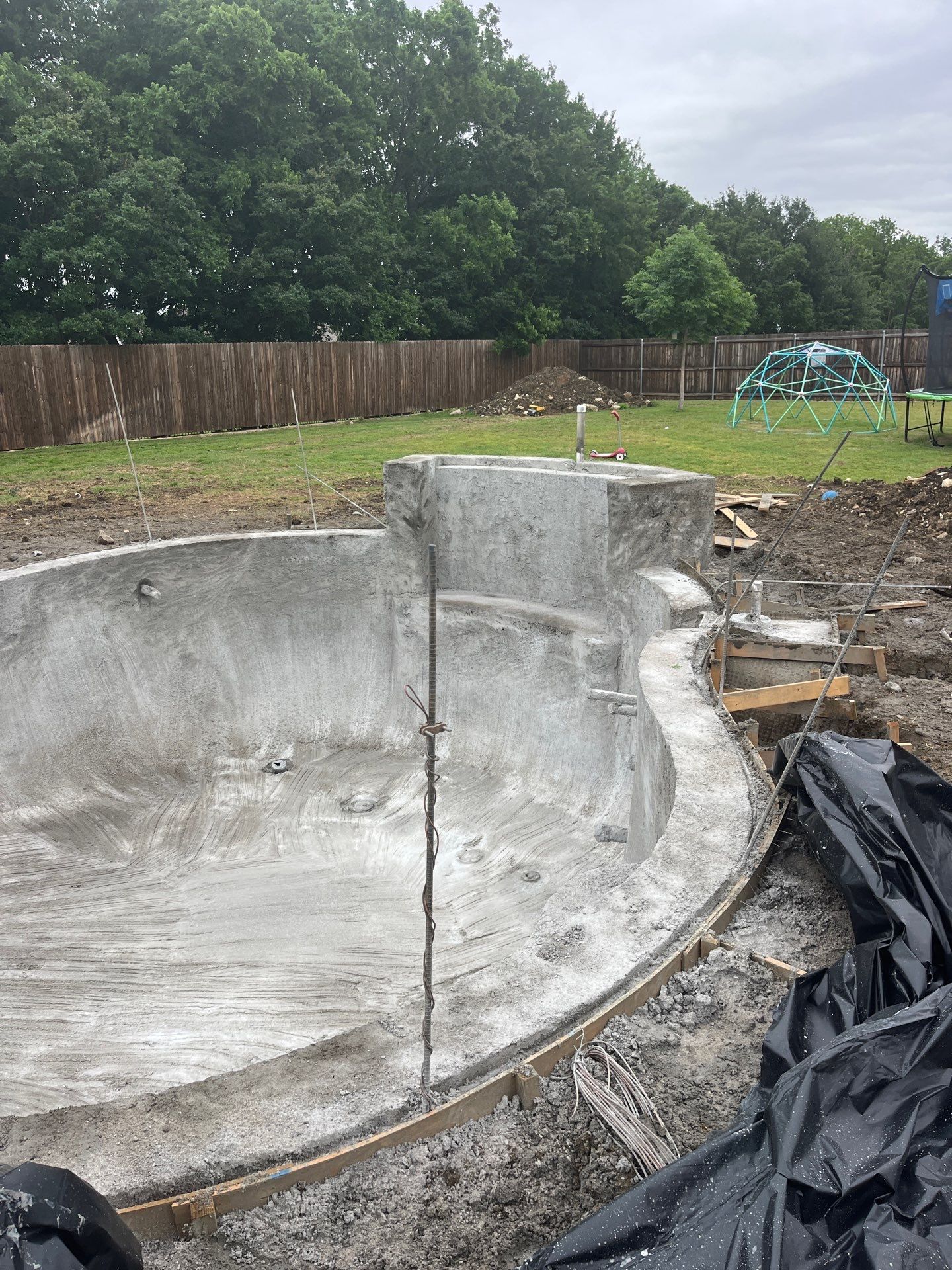 Freeform Pool with Raised Spa and Fire Feature by Pinnacle Pools and Spas - DFW