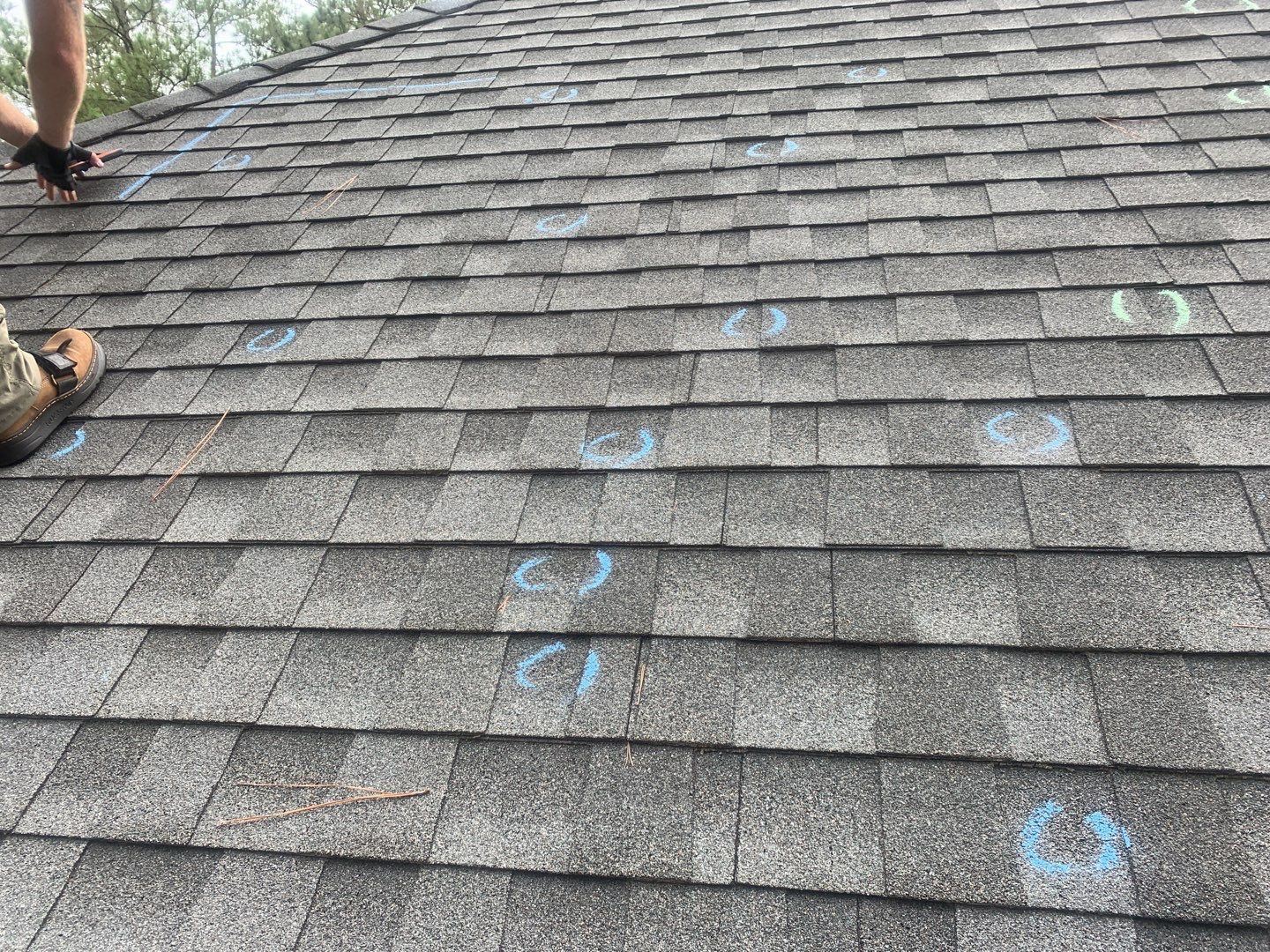 Hail Damaged Inspection / Repair / Re roof by American Roofing NC