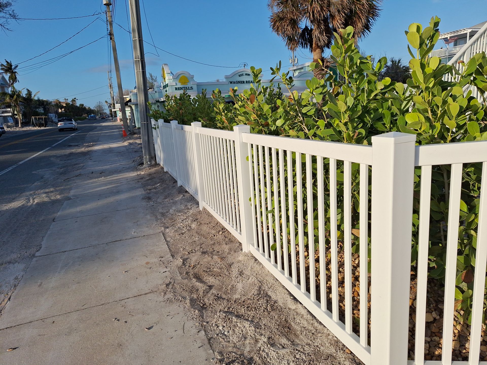 Vinyl Fence Installation using 6Ft Vinyl Privacy Fence with a 4Ft White Picket Fence by Asap fence and gates, LLC