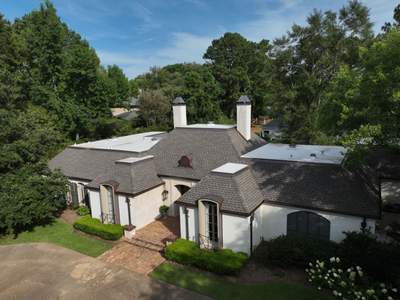Residential Roofing Installation using Copper Drip Edge