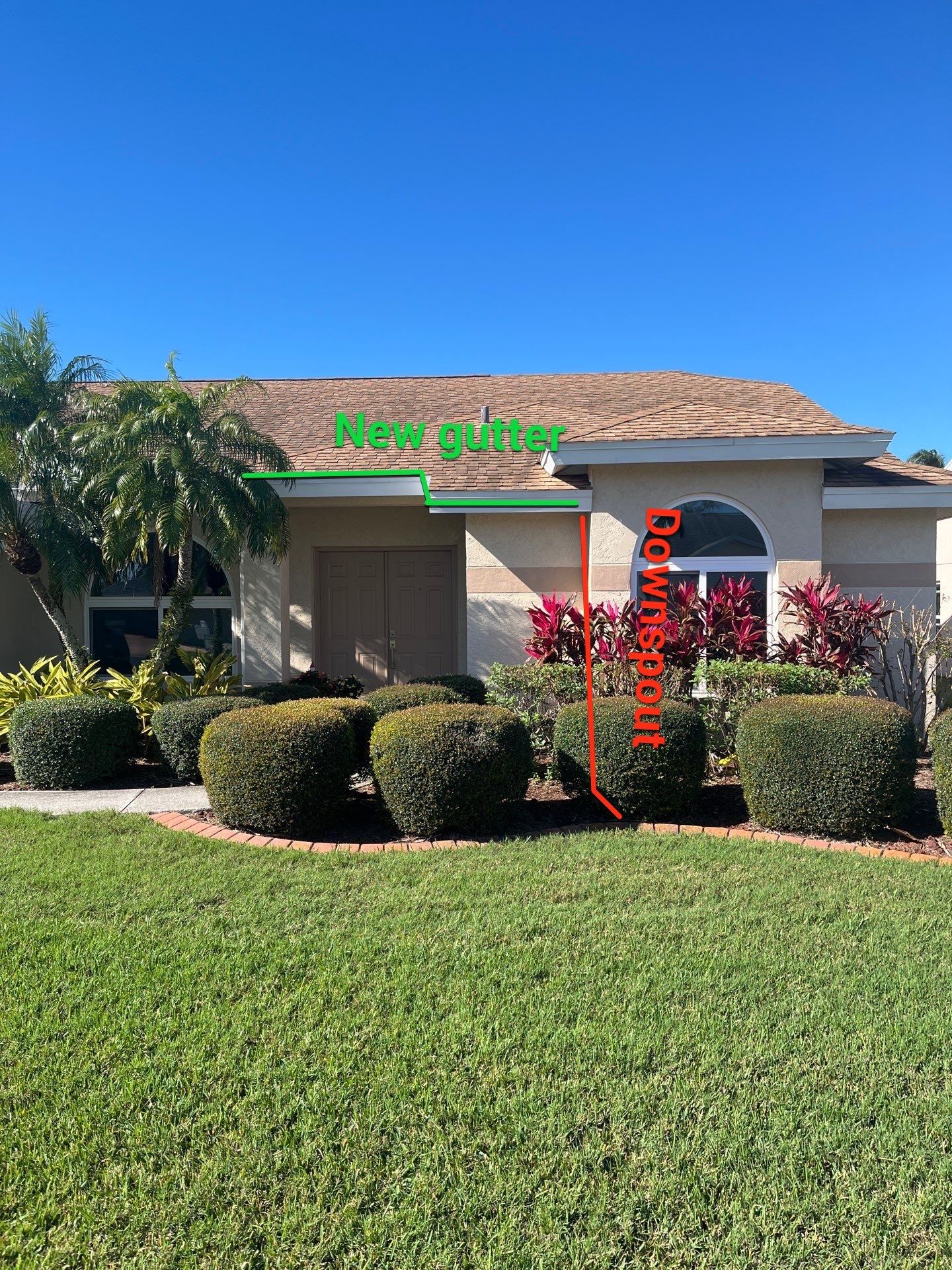 White Seamless Gutters using 6 Inch Seamless Gutters in Sarasota FL by Gutter Professors
