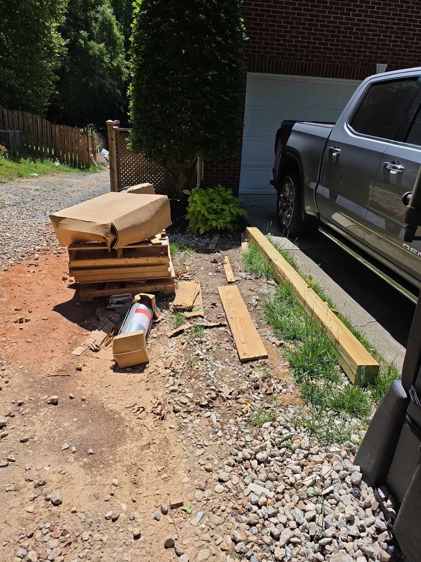 Job site clean up by Badger Hauling