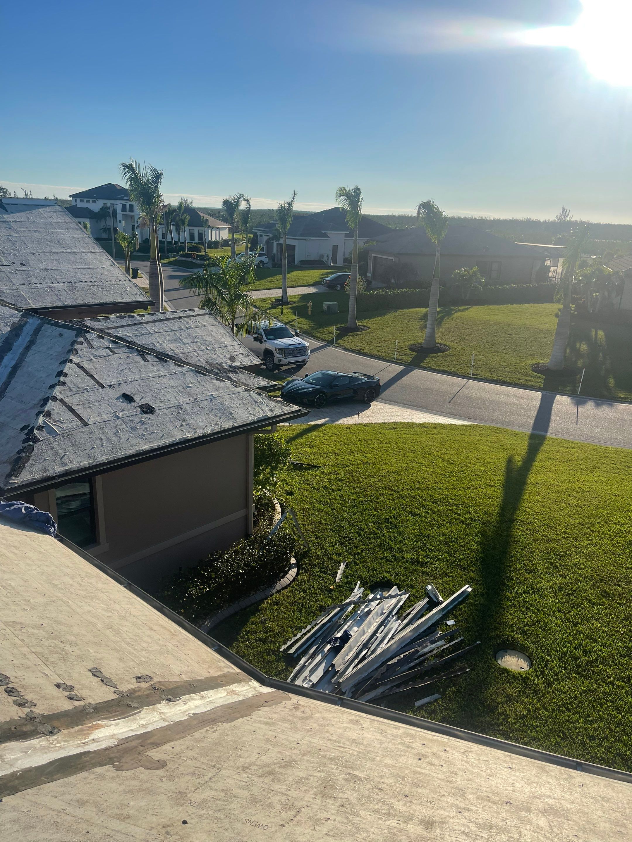 Residential Roofing Installation using Standing Seam Metal Roof in Cape Coral, FL by International Roofing