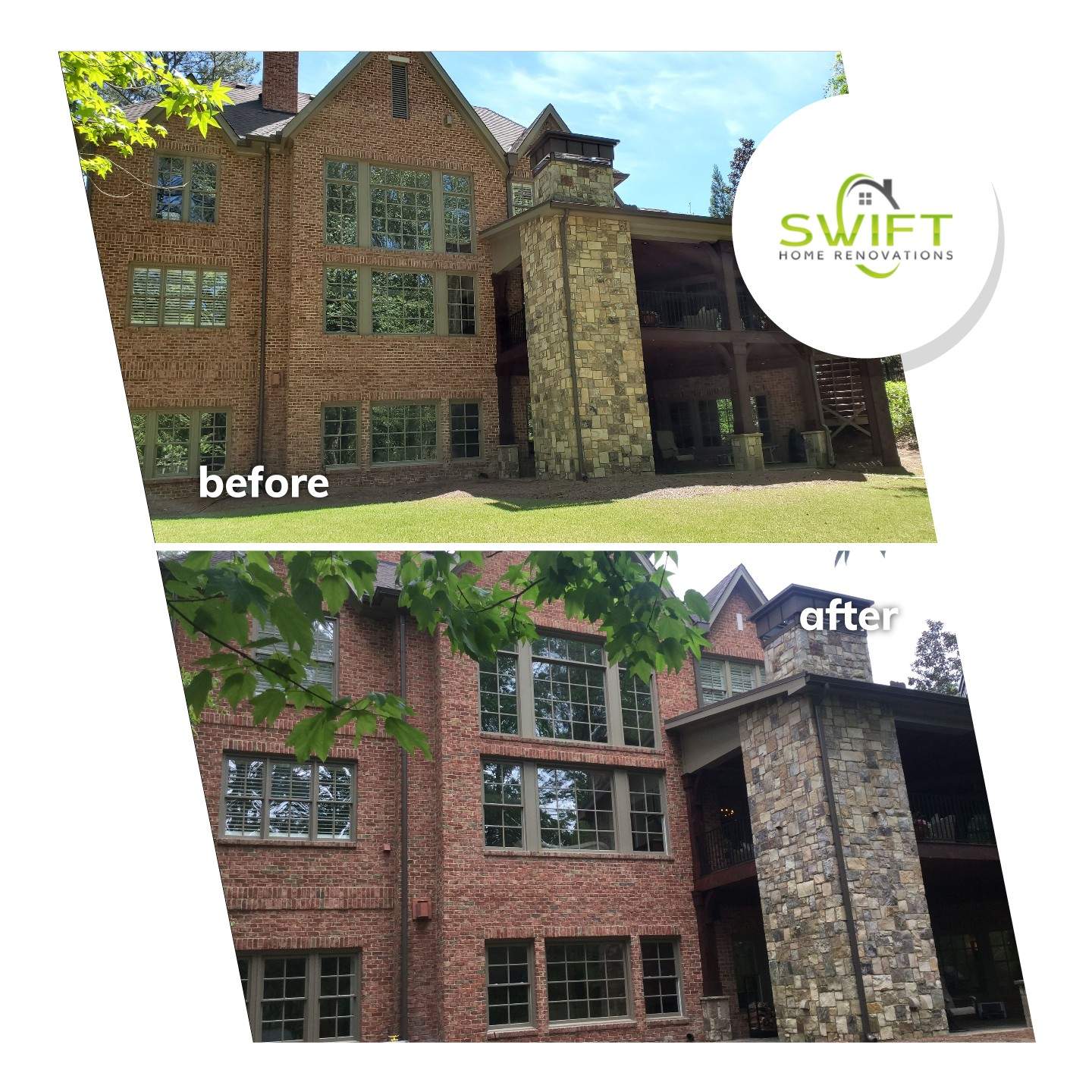 Suwanee Exterior Painting and Multi-Pane Window Replacement Project by Swift Home Renovations 