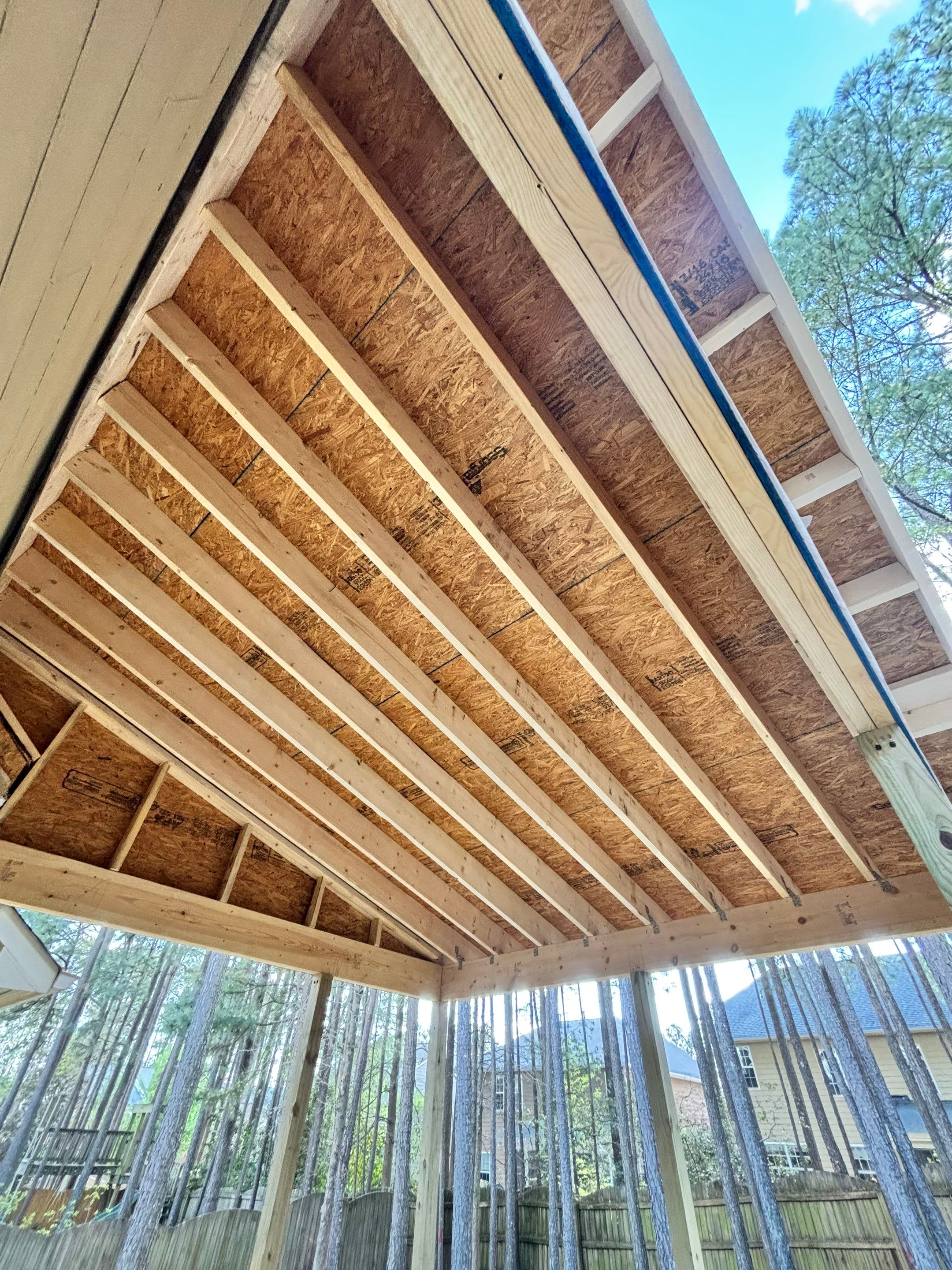 Custom Screen Porch Installation with Beadboard Ceiling in Apex by The Remodeling Company