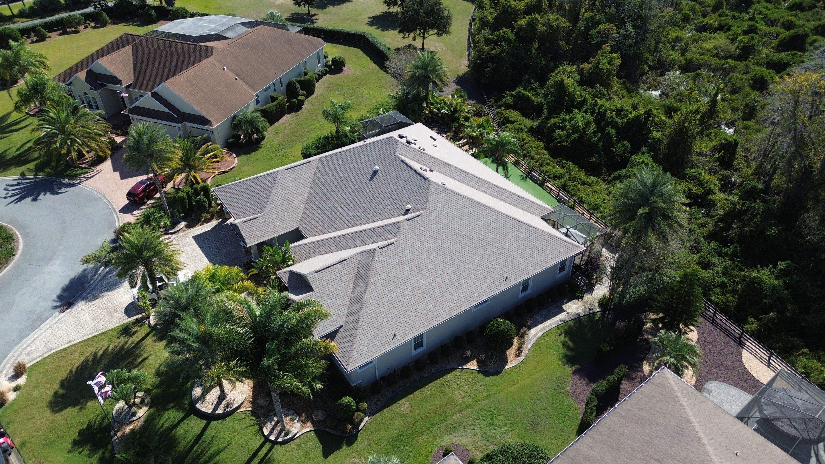 90 SQ shingle install at The Villages, FL by Brehm Roofing