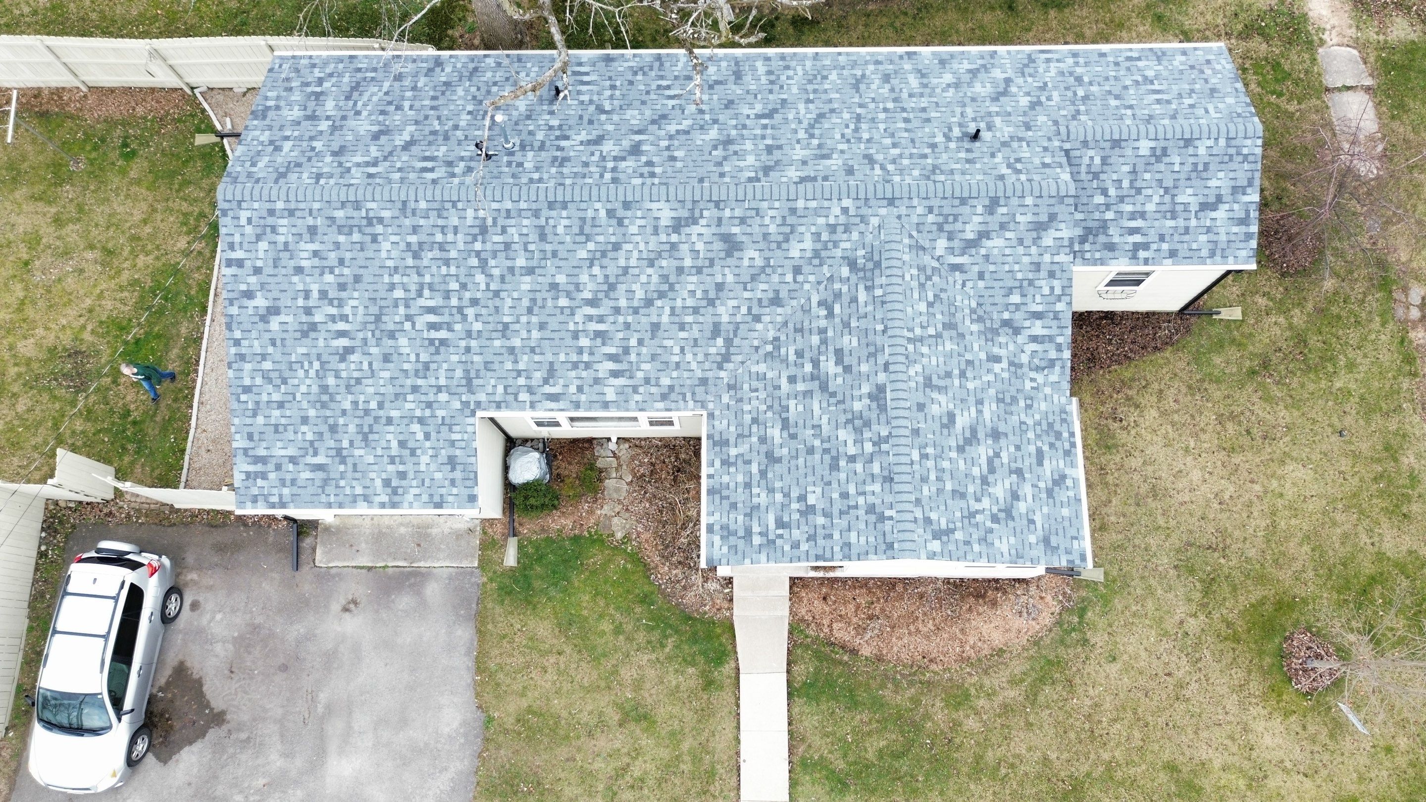 Residential Roofing Installation using Duration Series Shingles - Slatestone Gray by RoofX 