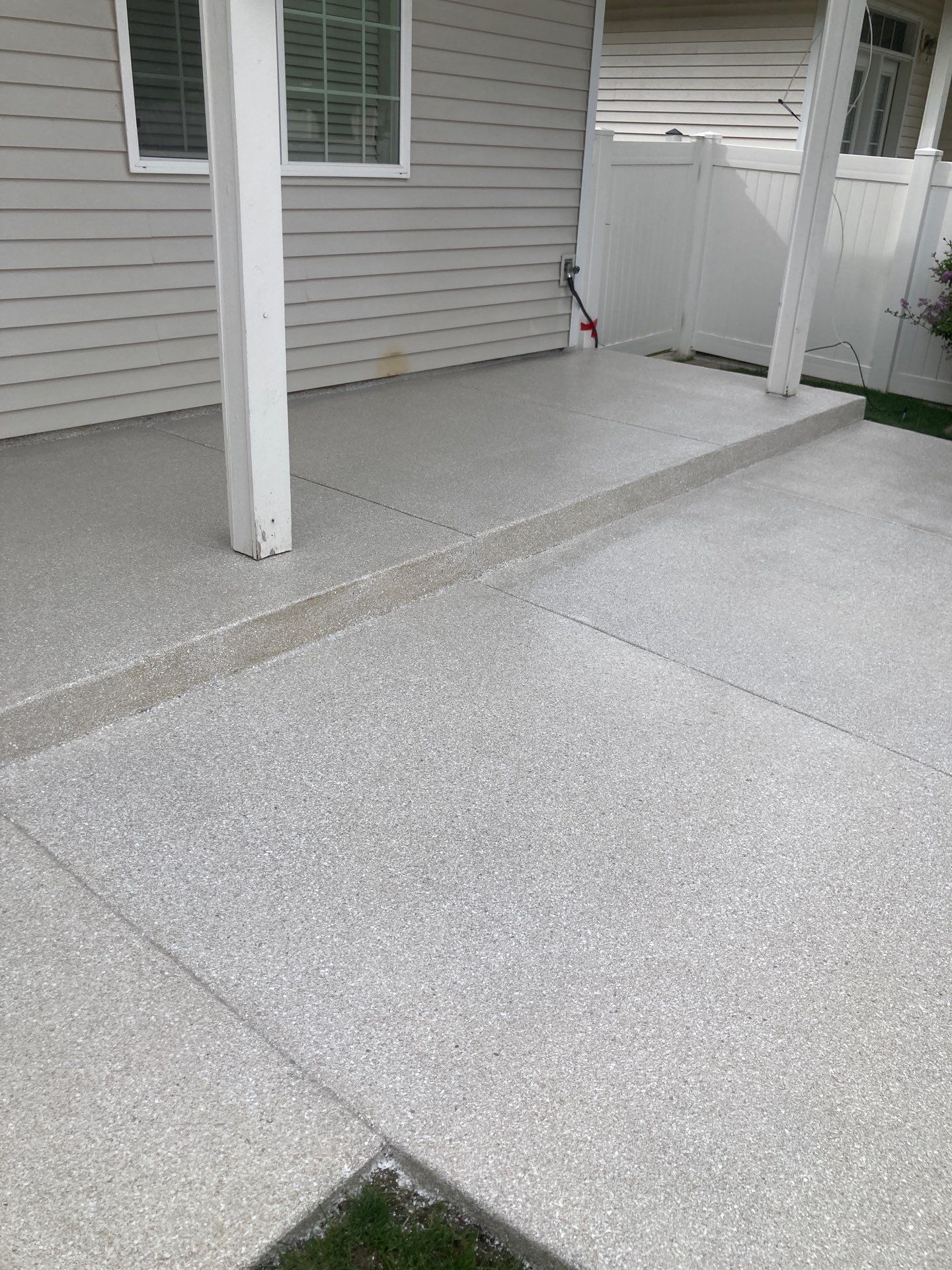 Patio Transformation using Sandstone by Croc Coatings, LLC
