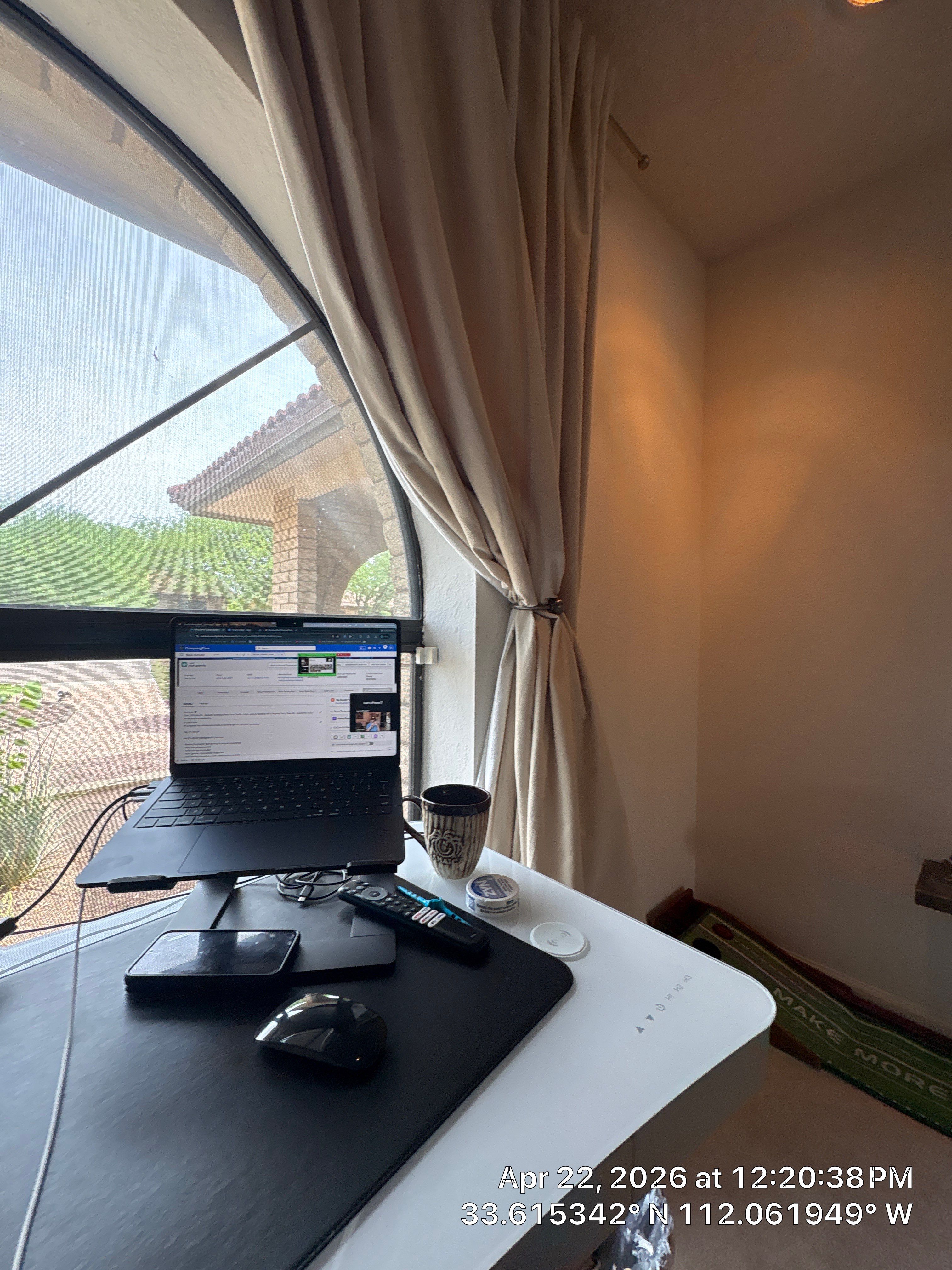 Custom Home Office Setup and Media Wall in Phoenix by CompanyCam Sales Demo