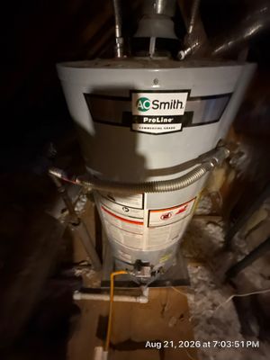 AO Smith ProLine Water Heater Installation and Leak Protection in Bryan