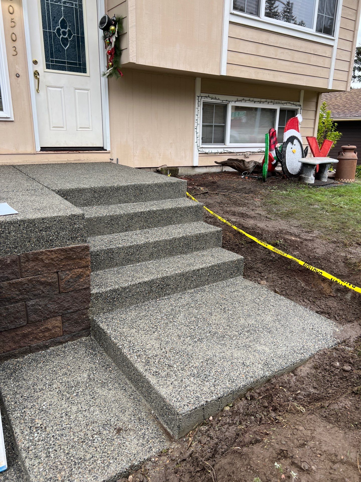 Concrete Front Stair Repair | Bothell  by Jireh Asphalt & Concrete Inc 
