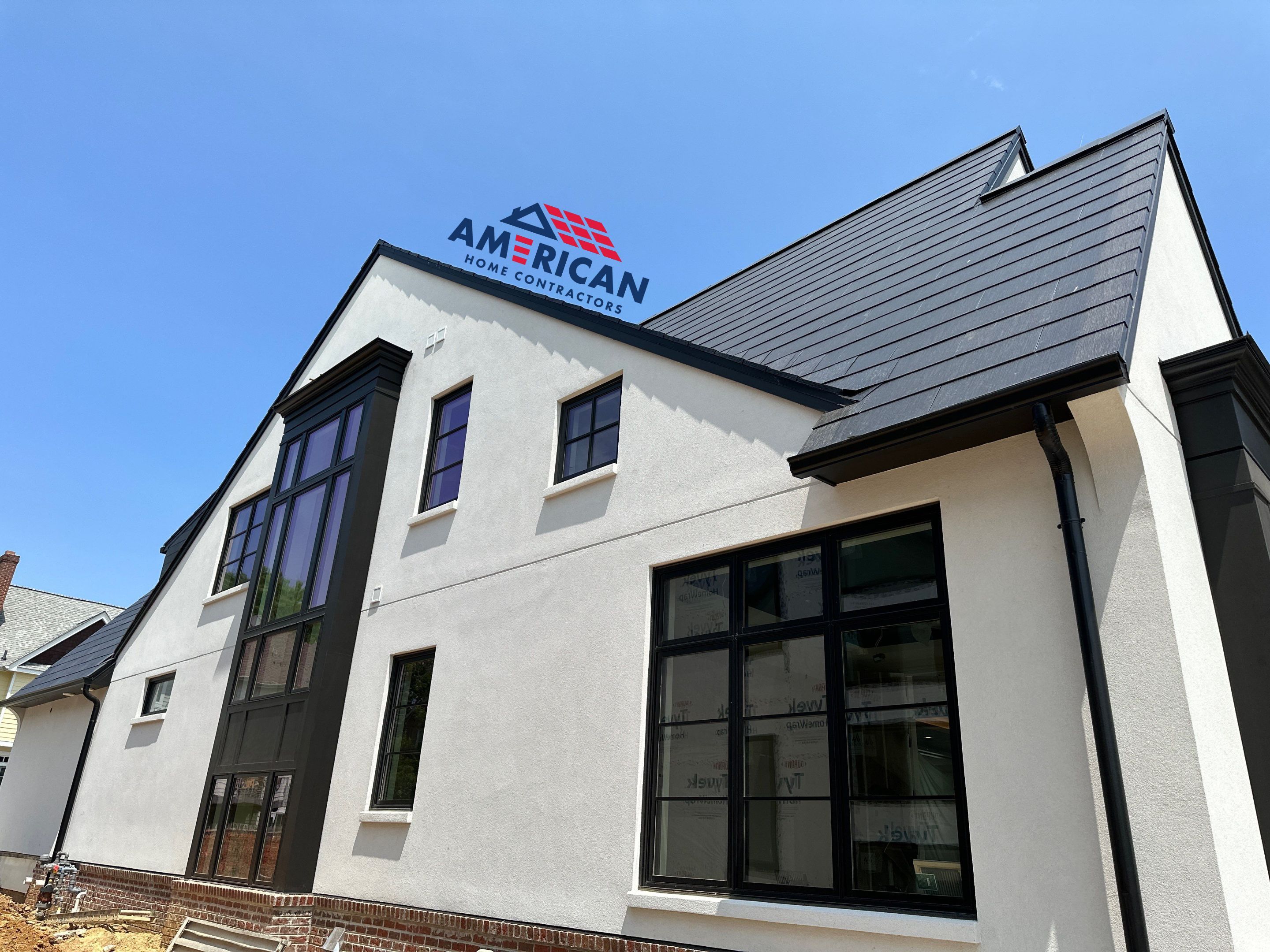 Tesla Solar Roof - new construction in Bethesda, MD by American Home Contractors