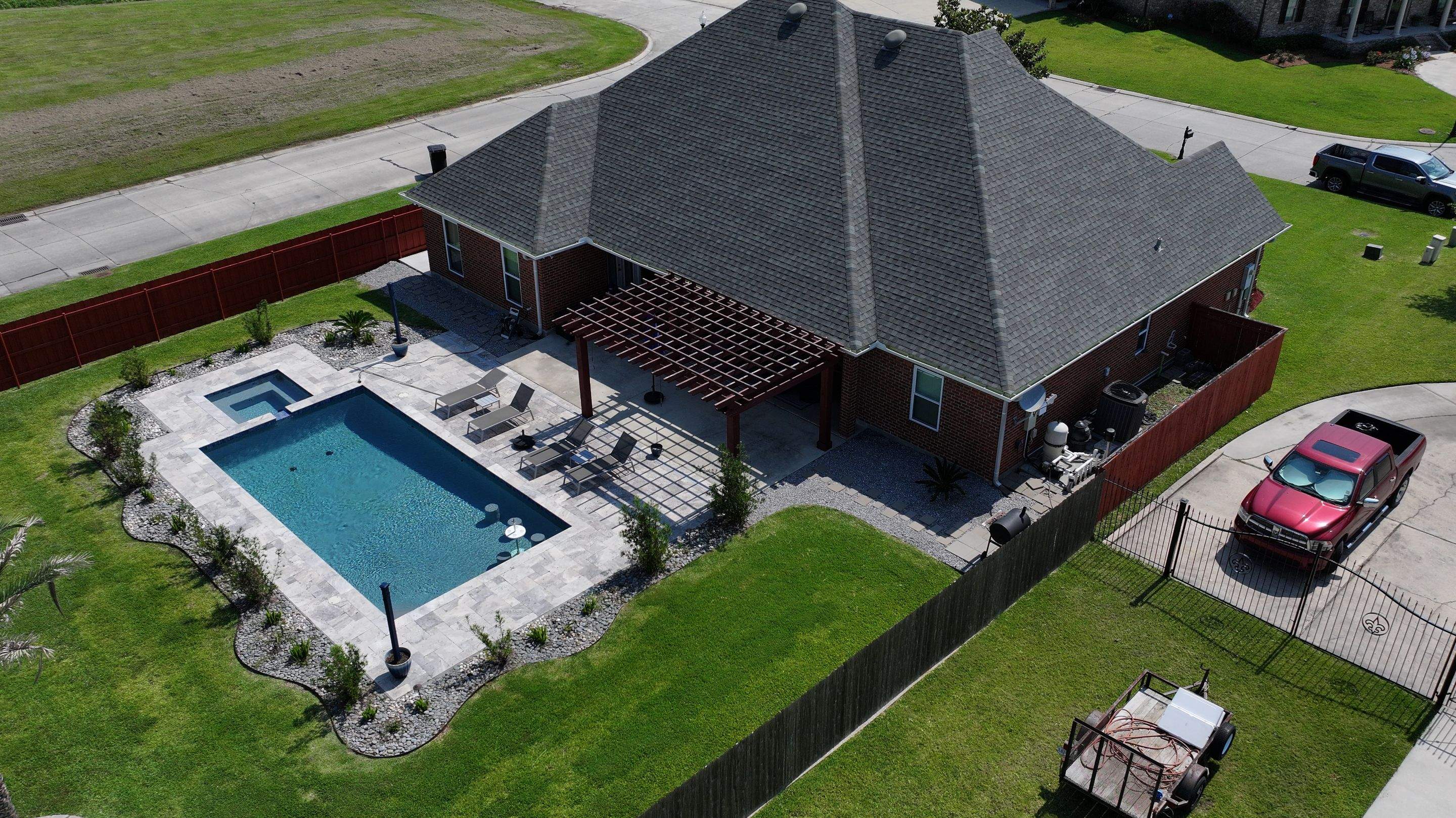 Cedar Patio Cover in Belle Chasse by HDS Contractors