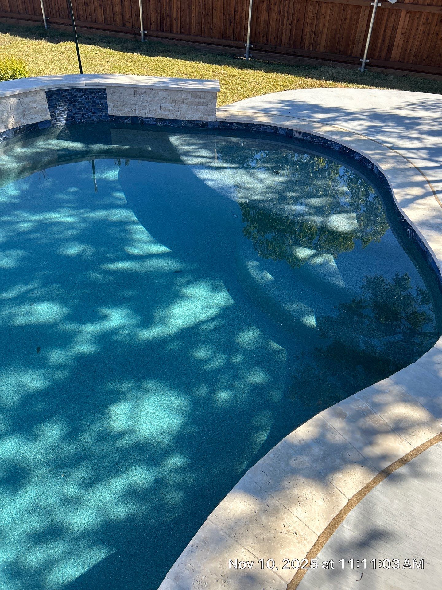 Freeform Pool Remodel with Covered Patio by Pinnacle Pools and Spas - DFW