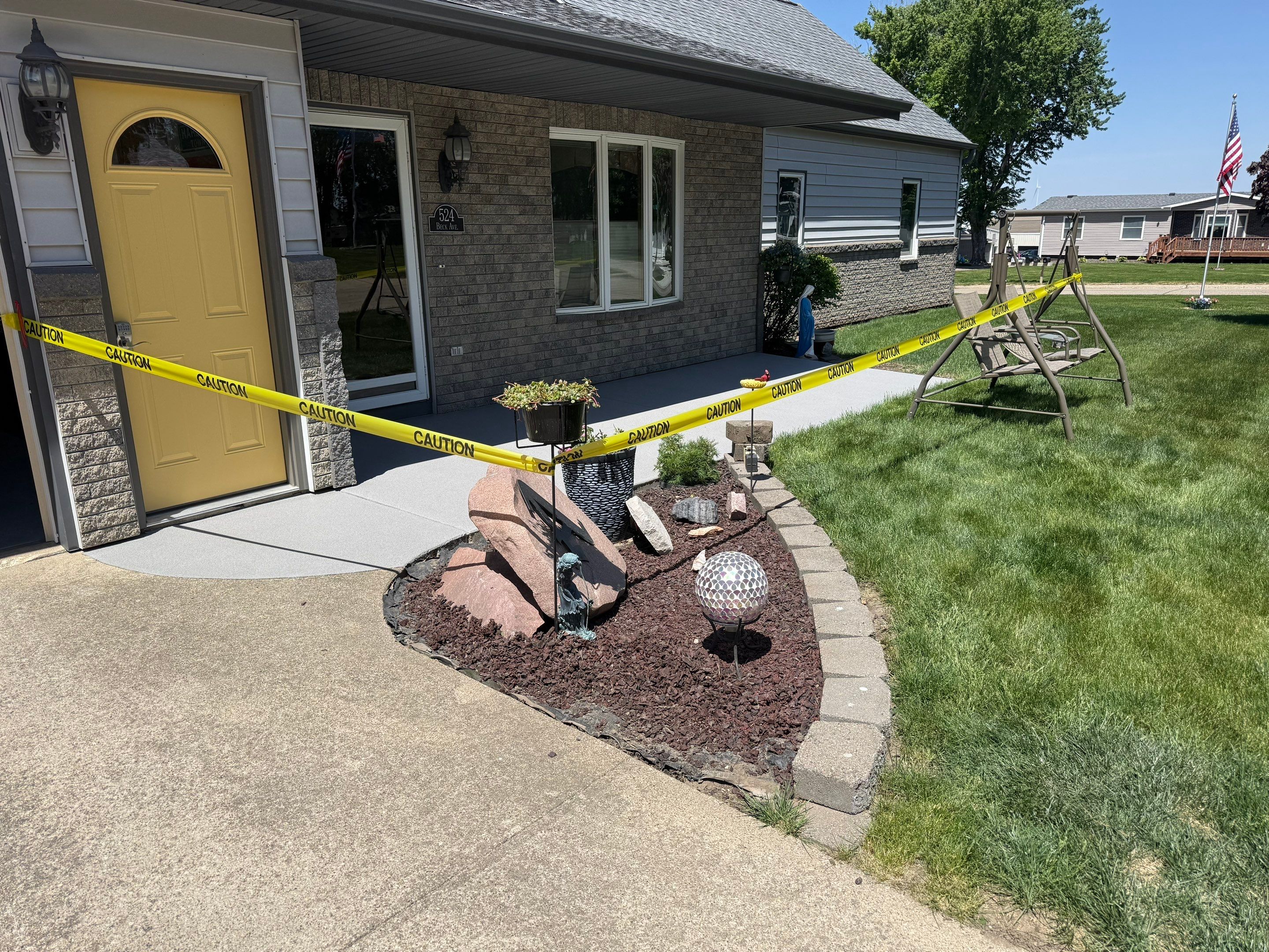 Custom Grey Flake Epoxy Garage Floor Installation in Remsen by Select Painting, Coatings & Garage Cabinets