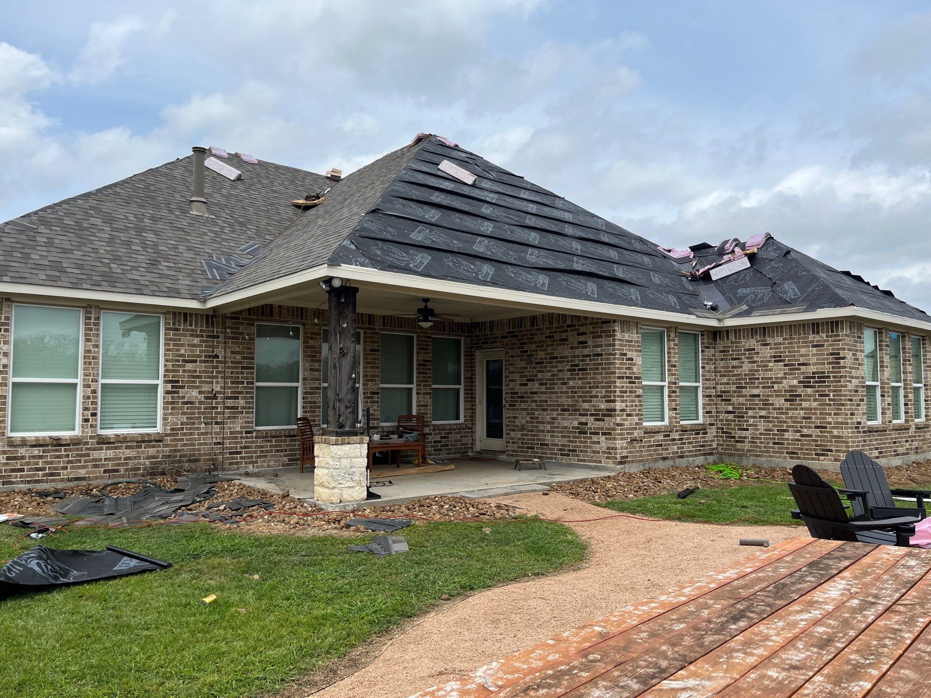 Hail Damage using Owen's Corning Duration (Lifetime) Shingles by Roof Repair Company