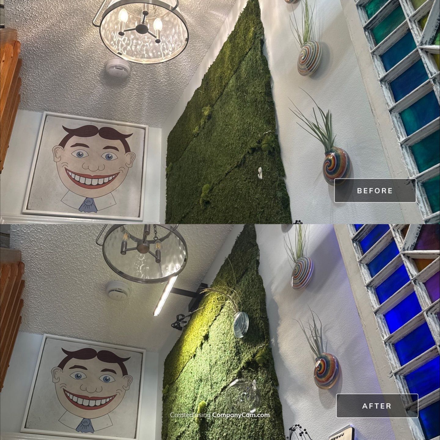 Custom Feature Wall Lighting | Light Fixture Upgrade by Spartan Home Pros