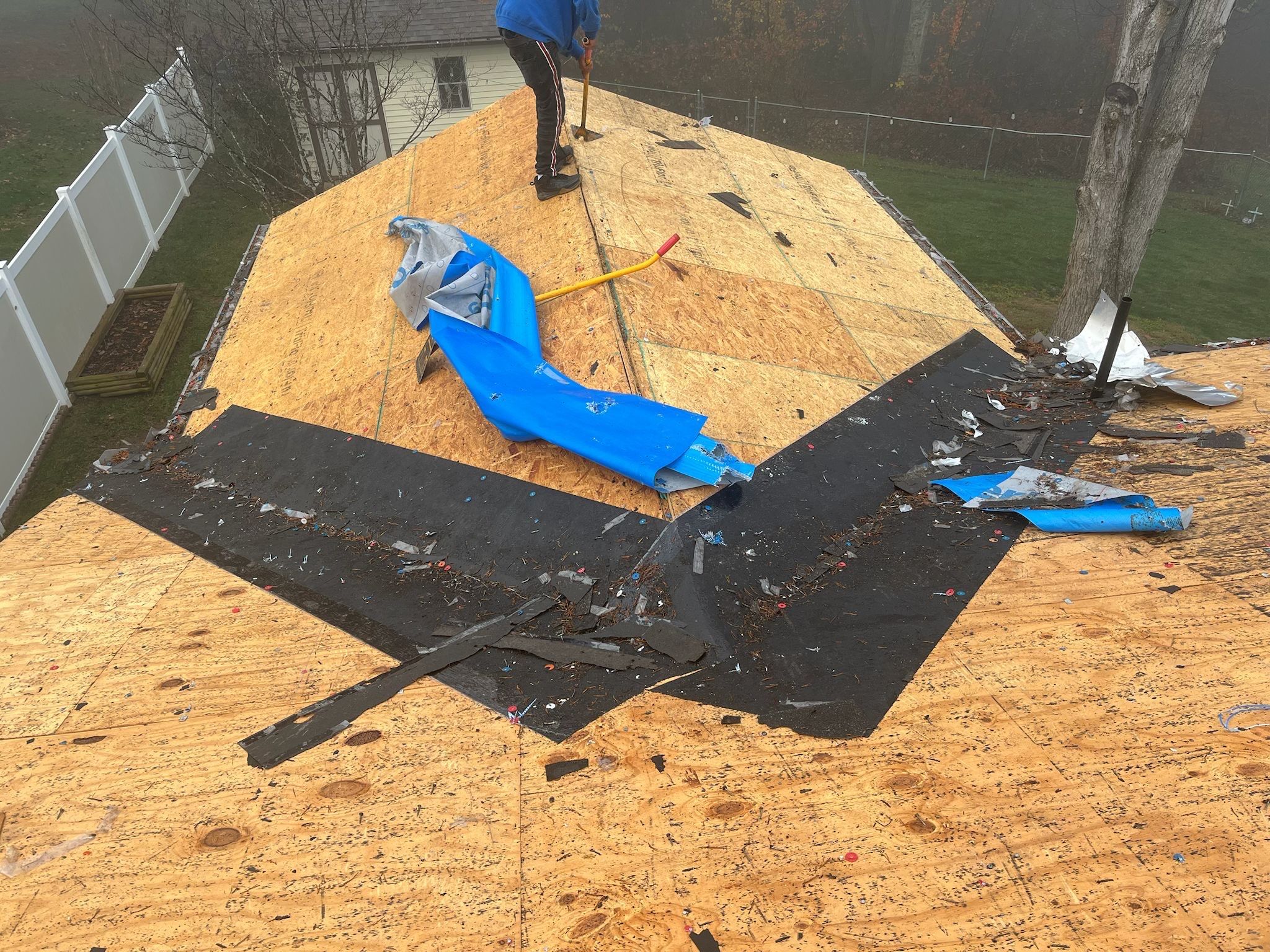 Residential Roofing Installation using GAF Timberline HDZ Hunter Green by Rainstoppers Roofing