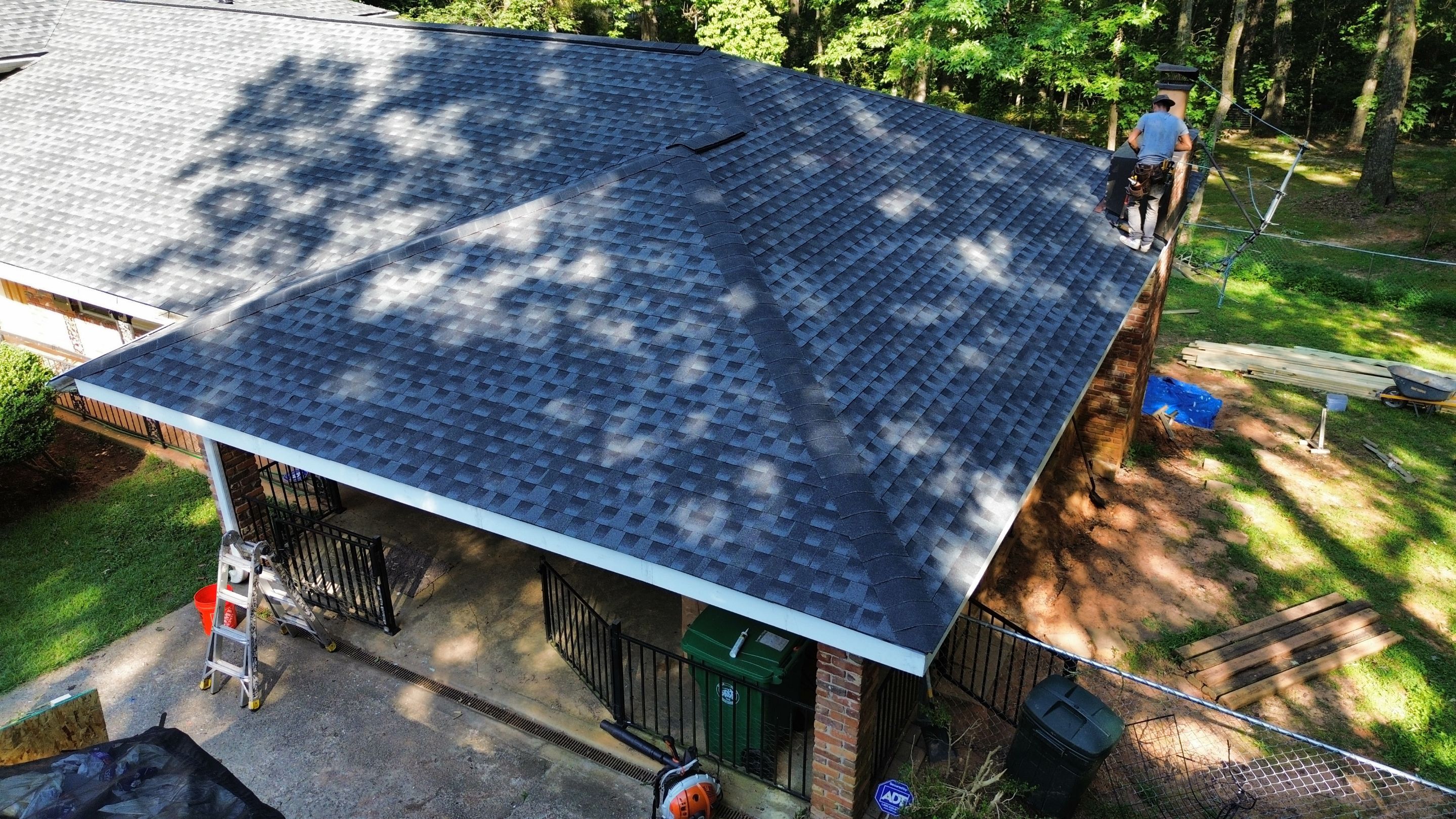 Stone Mountain, GA Roof Replacement GAF Timberline HDZ Charcoal by Reset Roofing