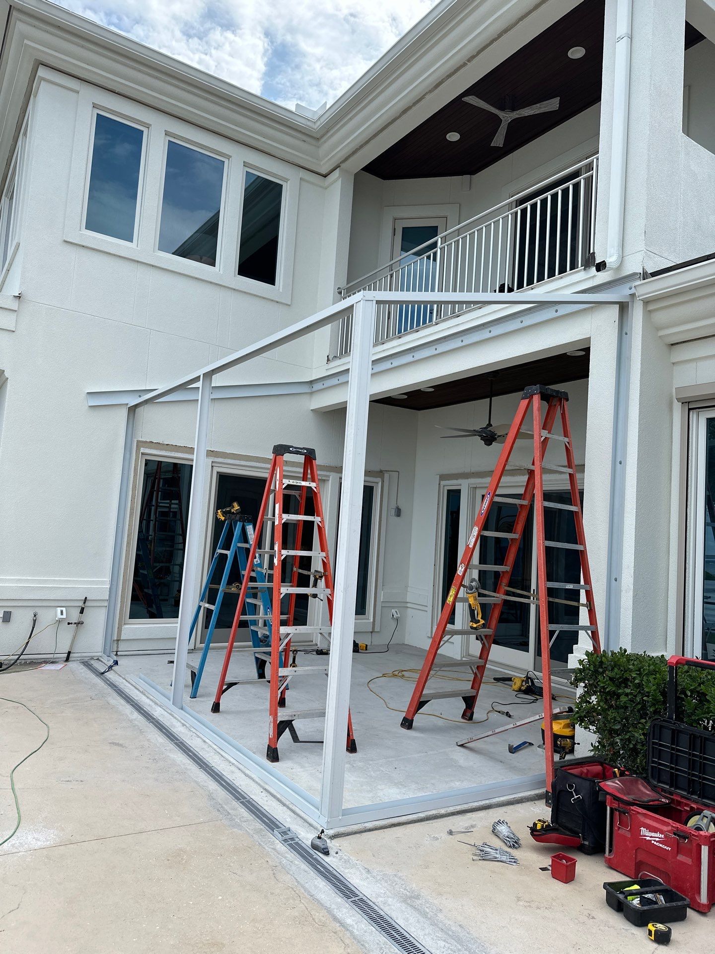 Miramar Beach Glass Room w/Hurricane Resistant Colorbeam by Titan Sunrooms