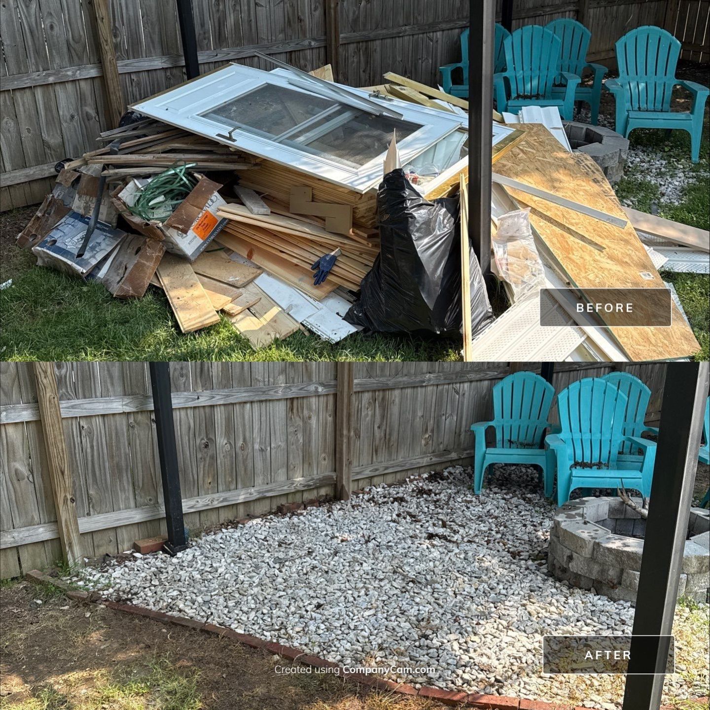 Project in Matthews by Badger Hauling