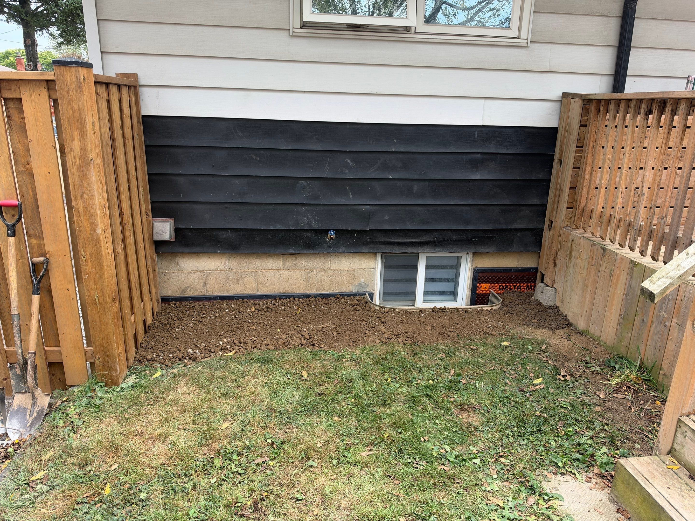Exterior Foundation Waterproofing and Weeping Tile Installation in Hamilton by Canada Waterproofers Inc
