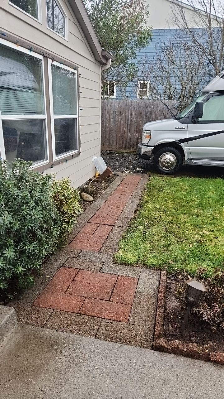 Concrete wash using Biocide by Willamette Outdoor Wash LLC