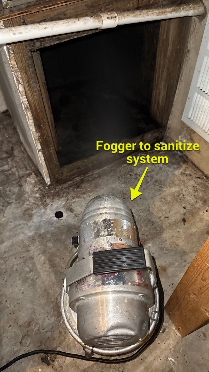 Extremely Dirty Air Duct Cleaning in Fruitland Park by Hygienic Air, Inc