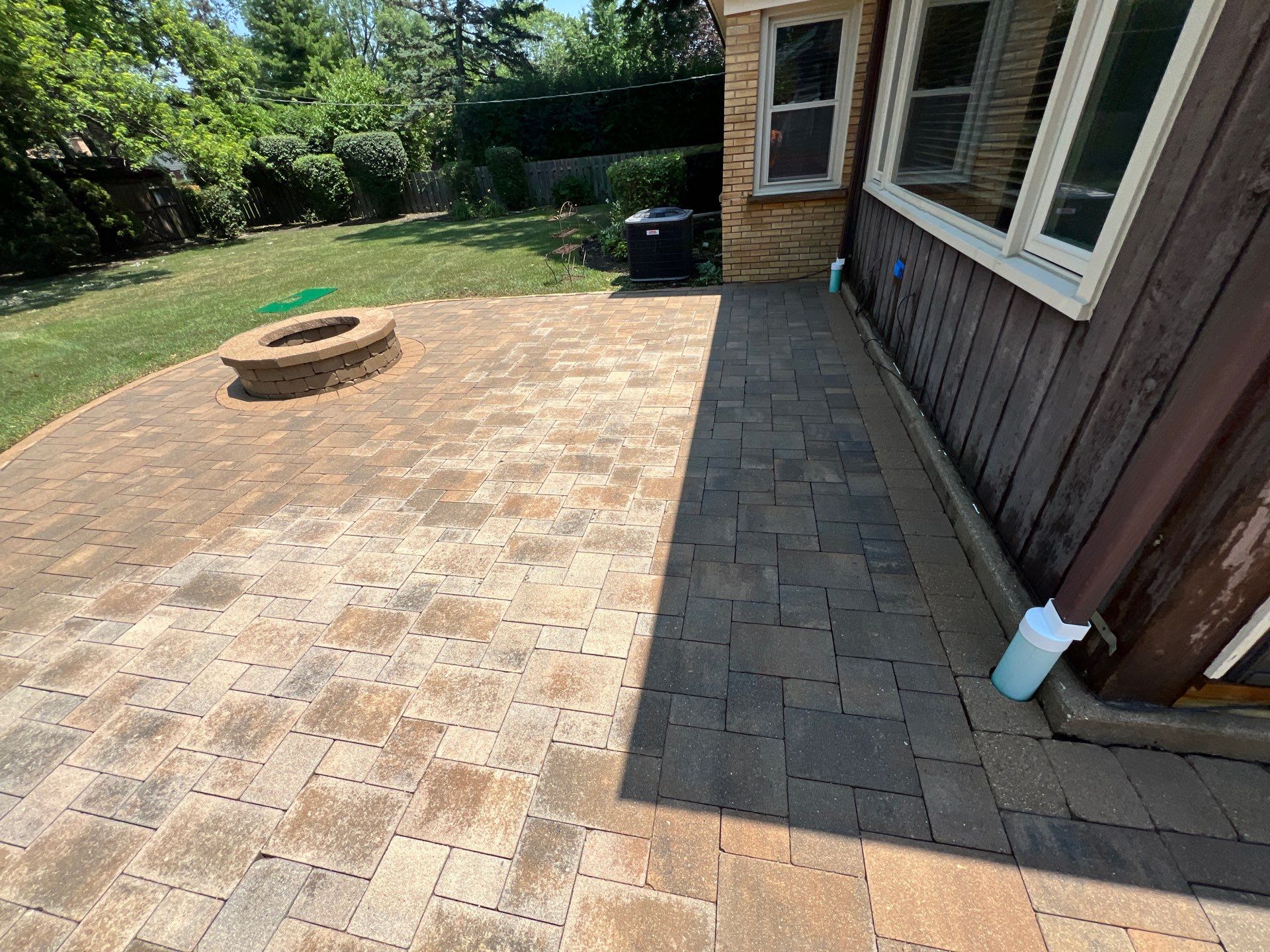 Brick Paver cleaning and sealing by Northern Power Washing LLC.