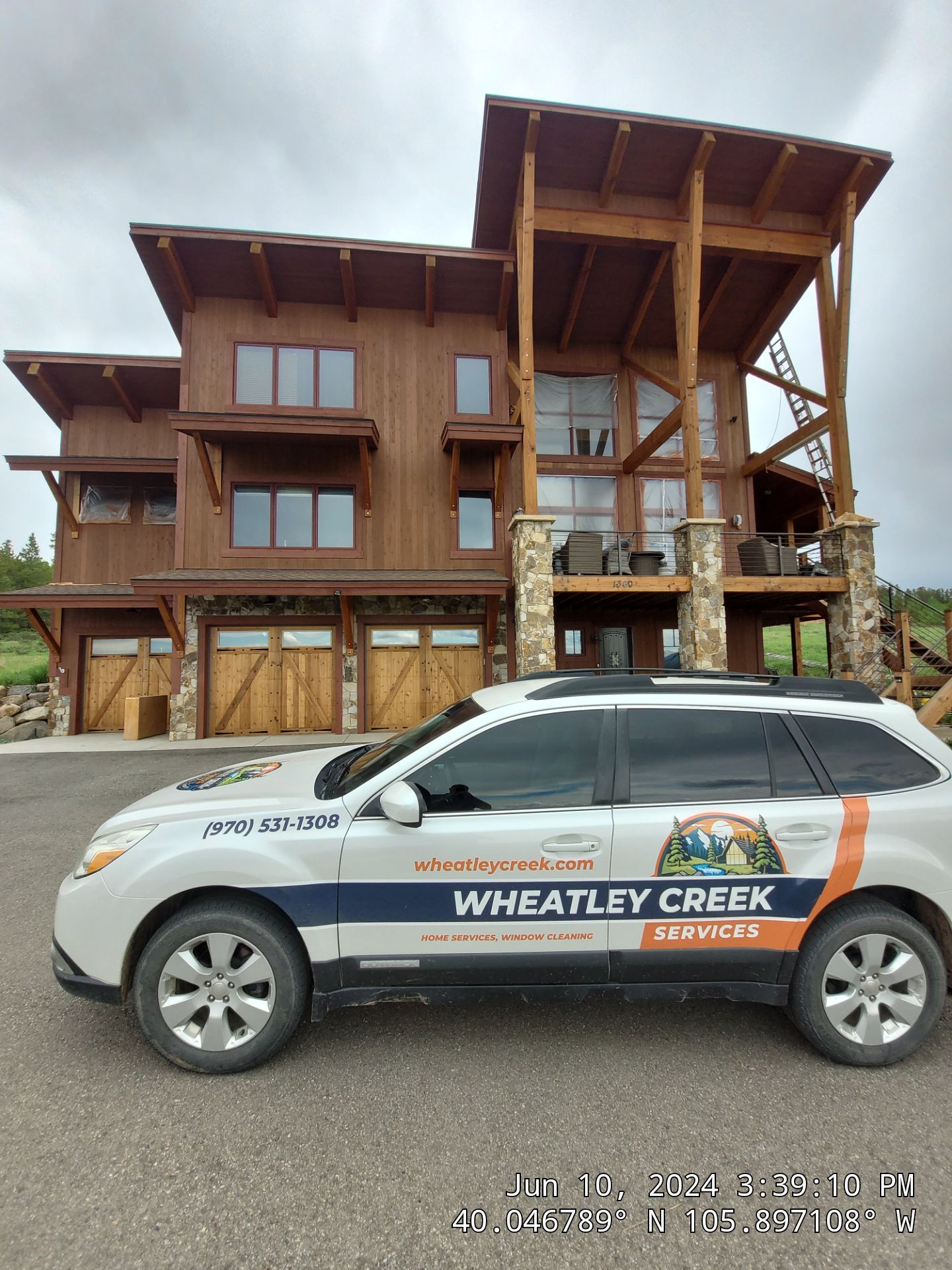Exterior Painting Using Stain by Wheatley Creek Services