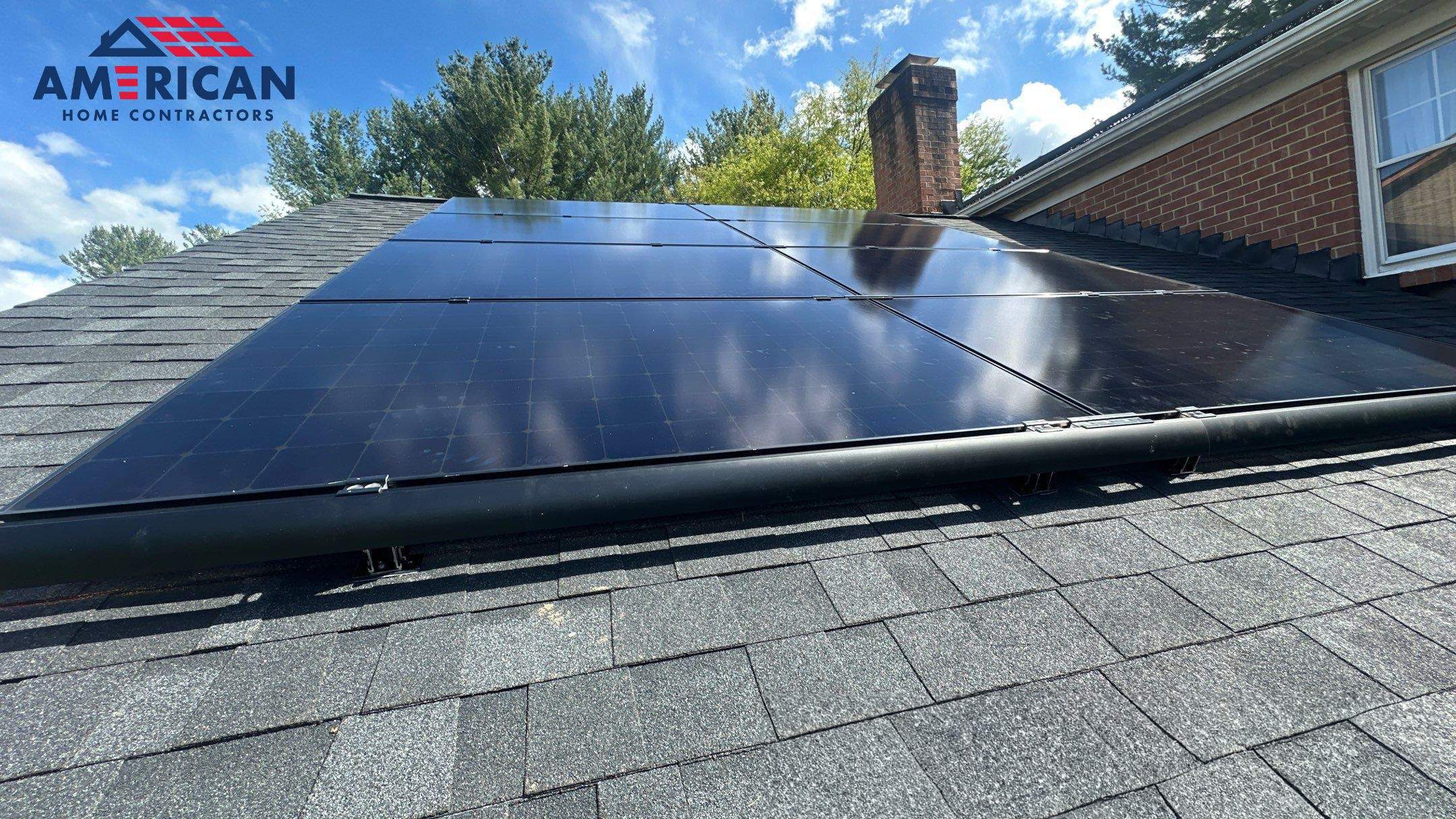 Maxeon Solar Panel / Owens Corning Shingle Installation by American Home Contractors