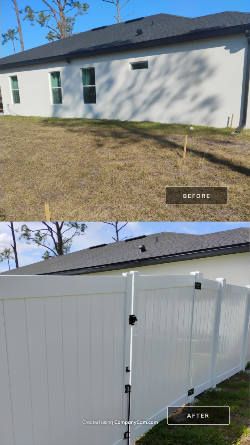 Vinyl Install in North Port by True Fence LLC