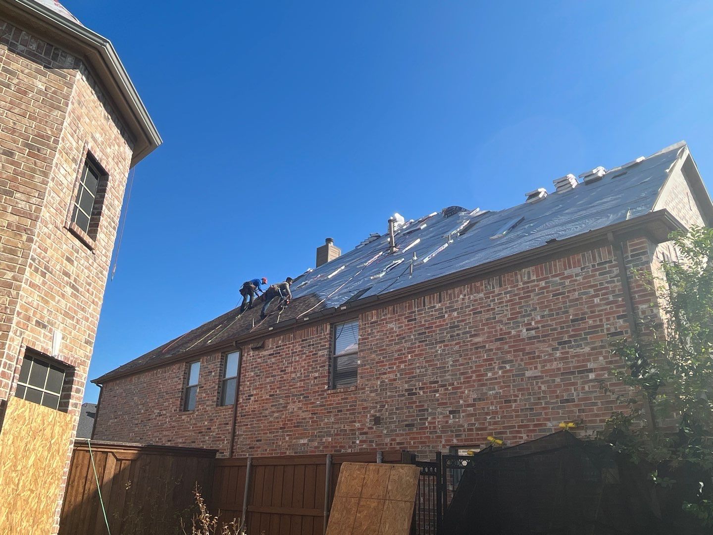 Storm Roof Damage Replacement in Frisco by First United Roofing & Construction