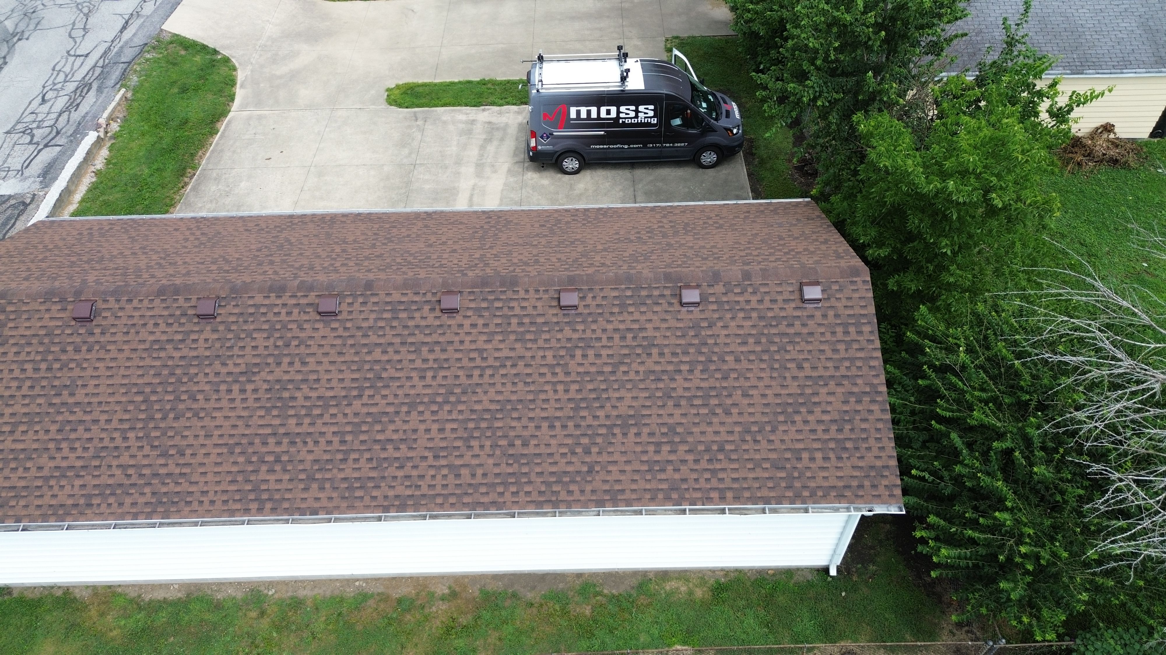 Project in Greenwood by Moss Roofing