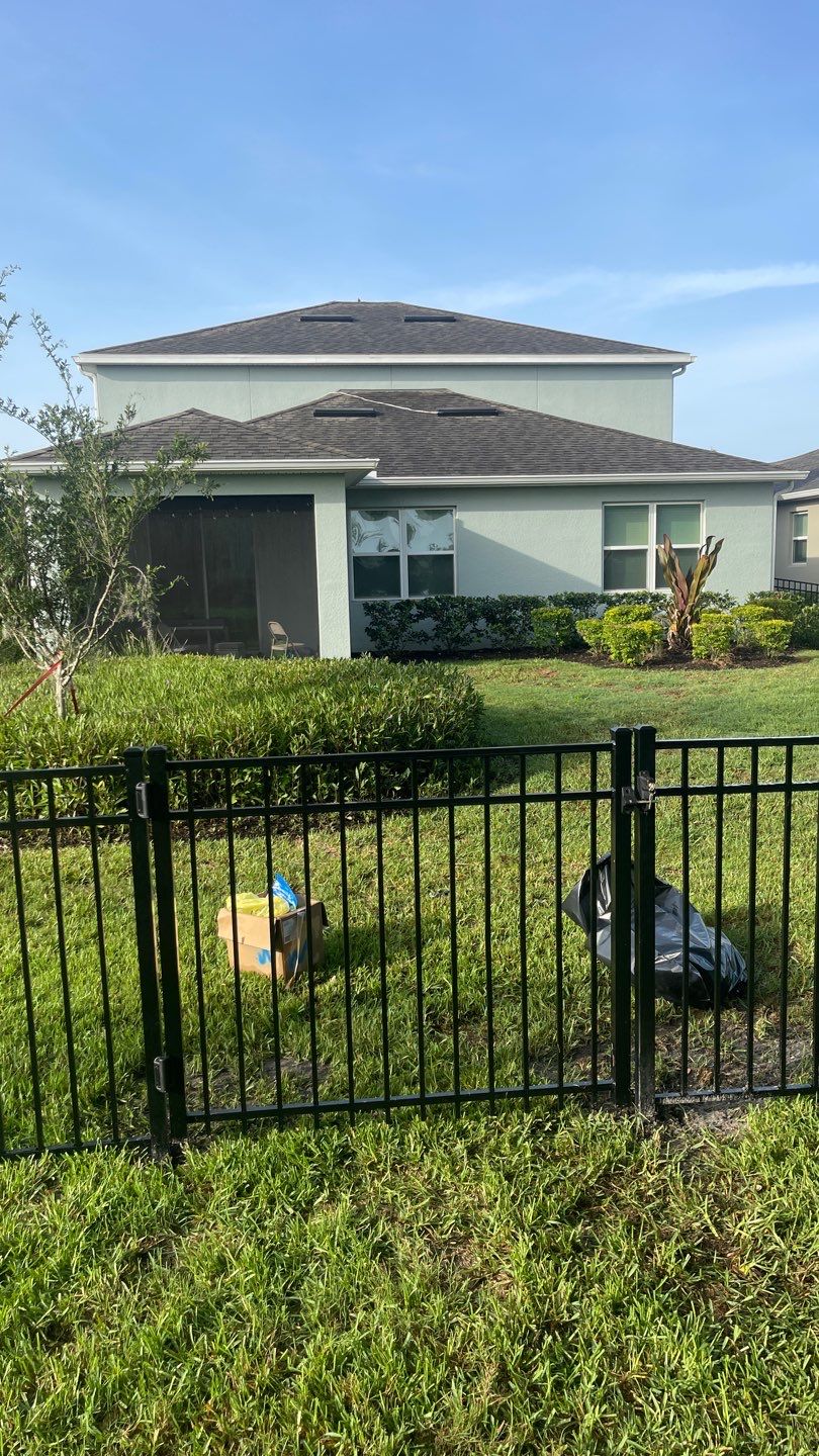 Sarasota, FL 4ft. Tall 3-Rail Black Aluminum Fence by Asap fence and gates, LLC