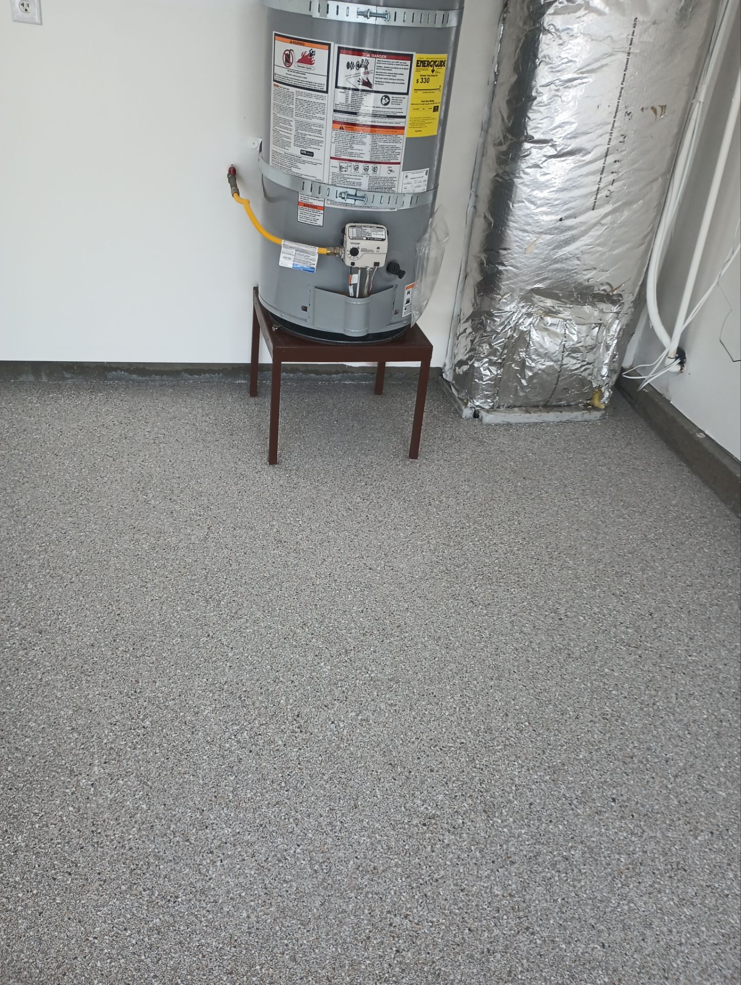 Garage Transformation using Claystone Hybrid by Croc Coatings, LLC