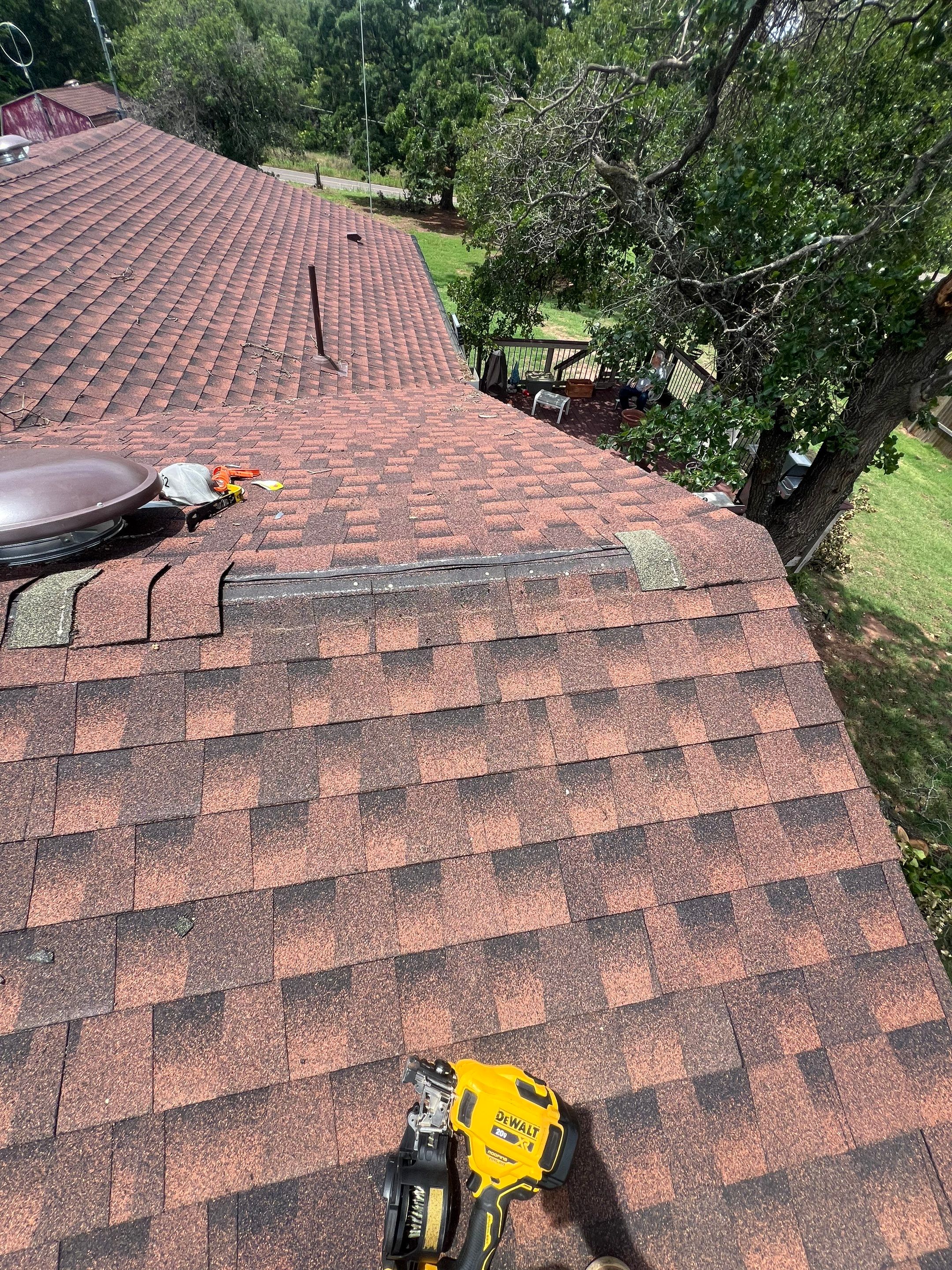 roof repair in Guthrie by McCann's Roofing and Construction