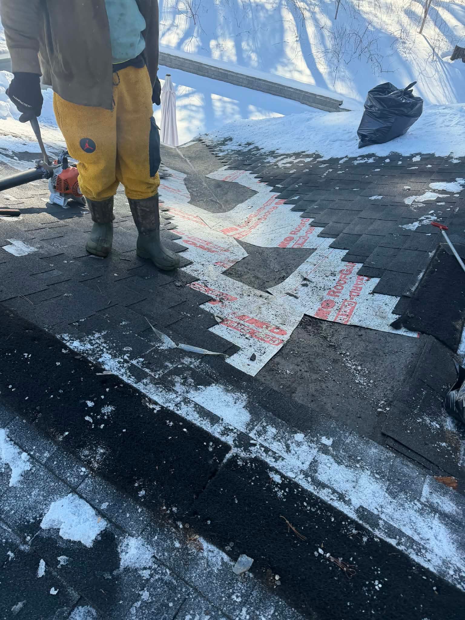 Ridge Cap Replacement & Black Metal Valley Installation in Chelmsford, MA by Mighty Dog Roofing of Greater Middlesex County