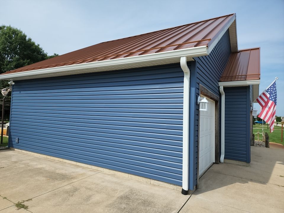 Residential Roofing and Siding Installation using Copper Penny Standing Seam by 4Ever Metal Roofing