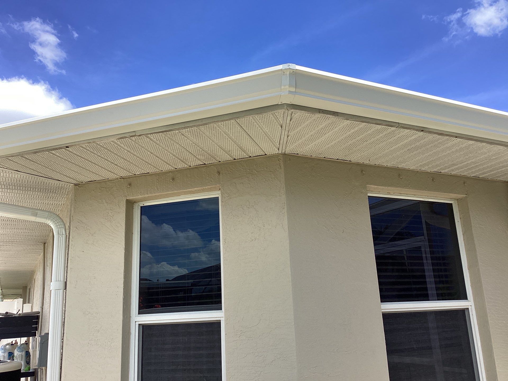 Soffit and Fascia Installation using Vinyl Soffit by Gutter Professors