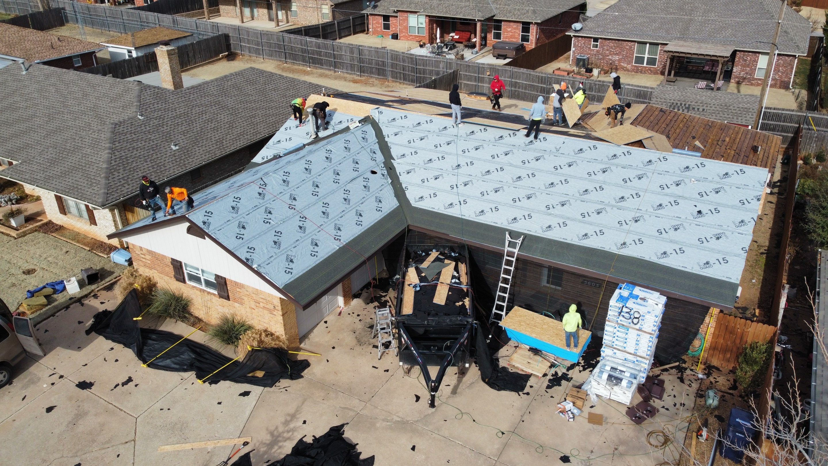 Malarkey Class 3 Antique brown install by Icon Roofing And Construction 
