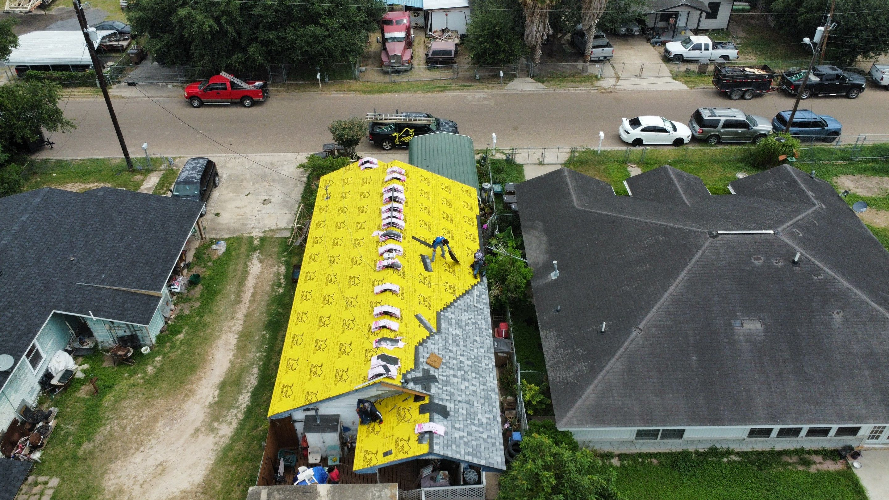 Project in Donna by Bison Roofing  