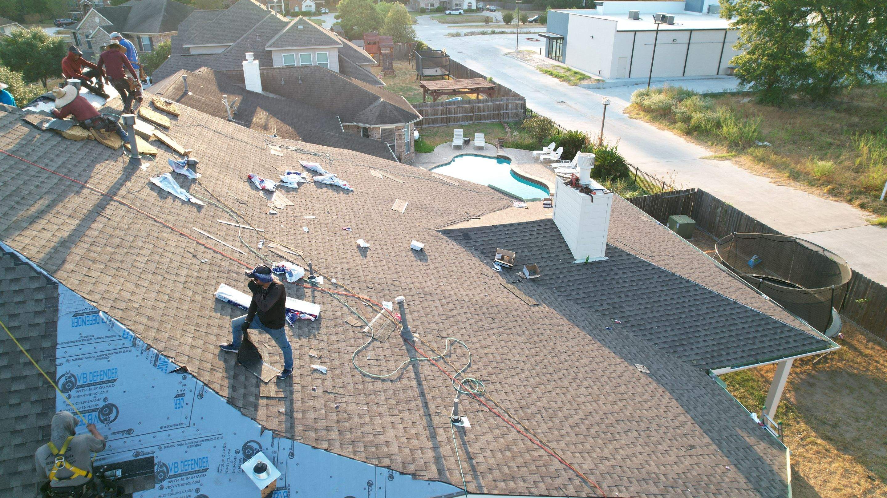 Brick Two-Story Roof Replacement, Tear-Off to Finish — Spring, TX by PL Roofing & SB Roofing, LLC.